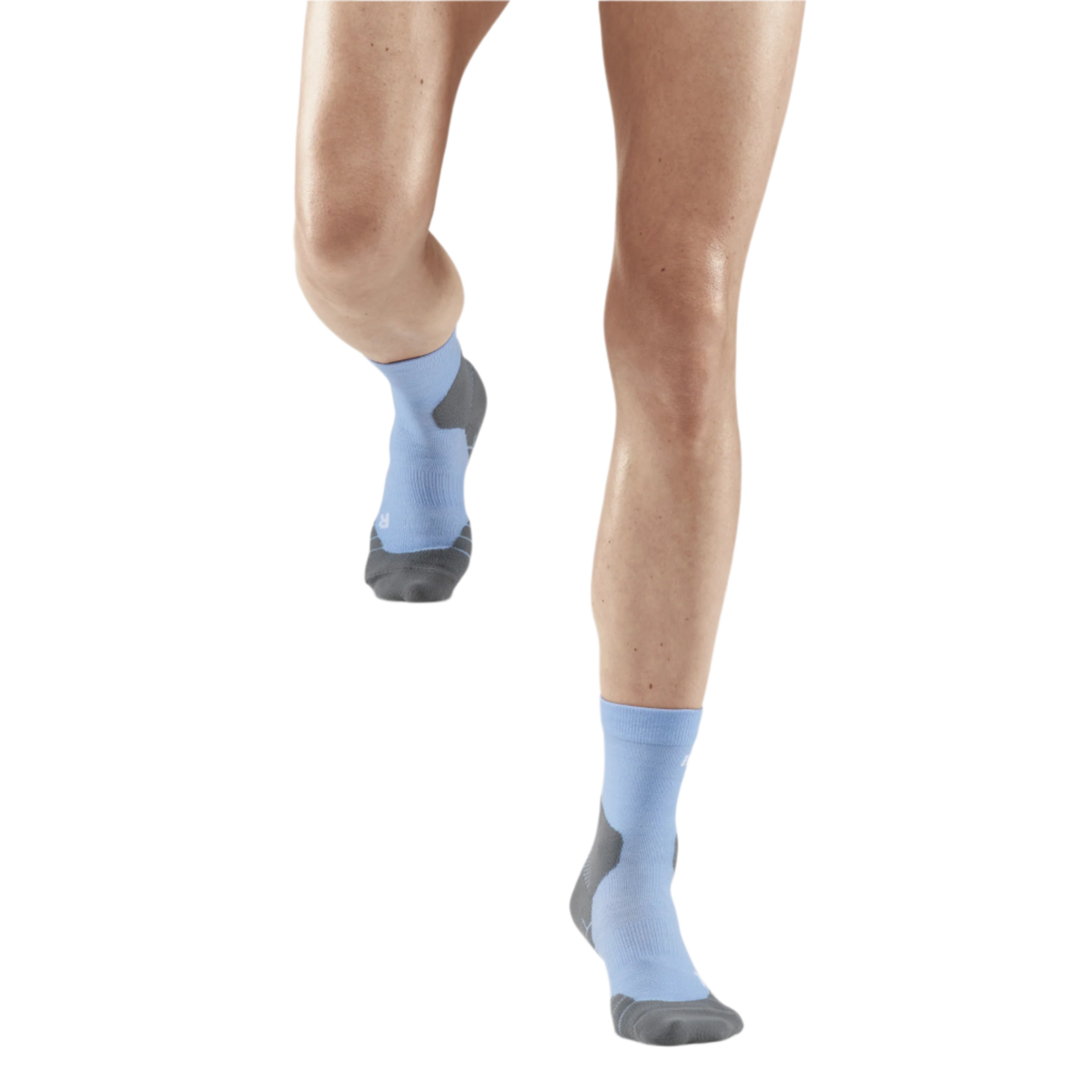 Hiking Light Merino Mid Cut Compression Socks, Women, Sky Blue