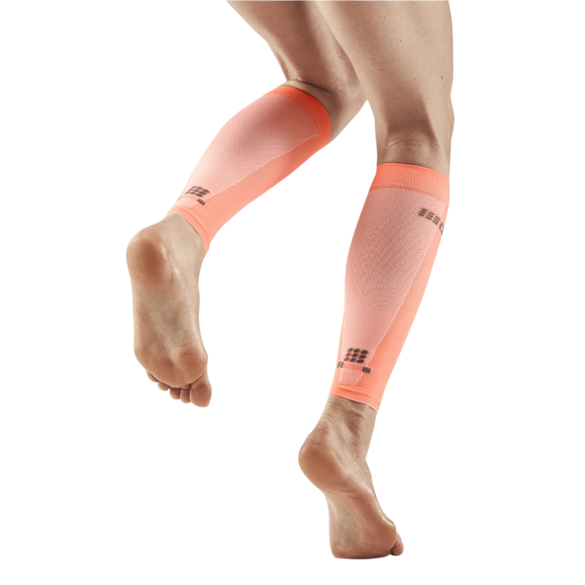 Ultralight Compression Calf Sleeves, Women, Ultralight Coral/Cream
