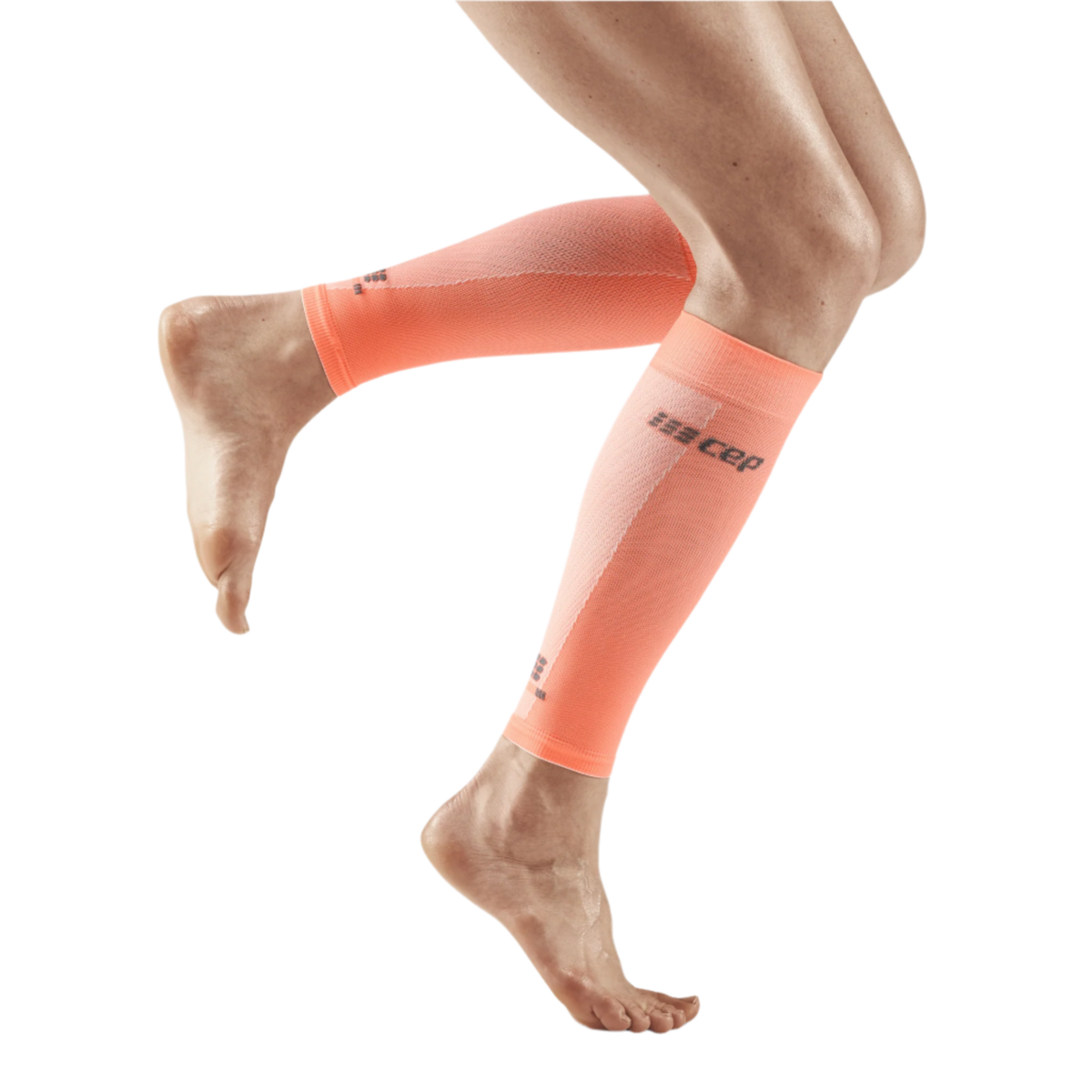 Ultralight Compression Calf Sleeves, Women, Ultralight Coral/Cream