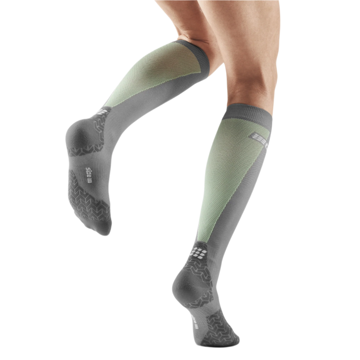 Ultralight Tall Compression Socks, Women, Ultralight Grey/Lime
