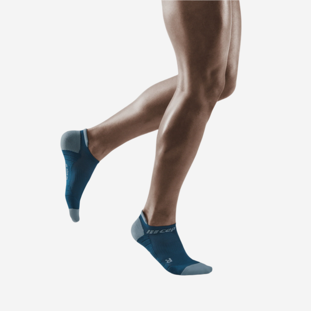 No Show Compression Socks 3.0, Men, Blue/Grey