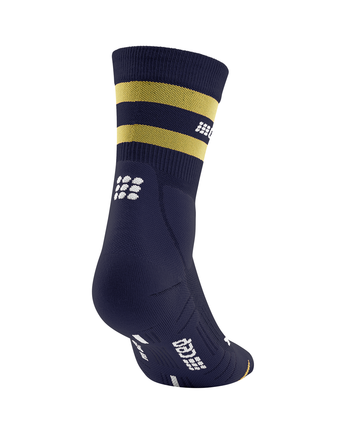 Hiking 80s Mid Cut Compression Socks, Men, Peacoat/Gold