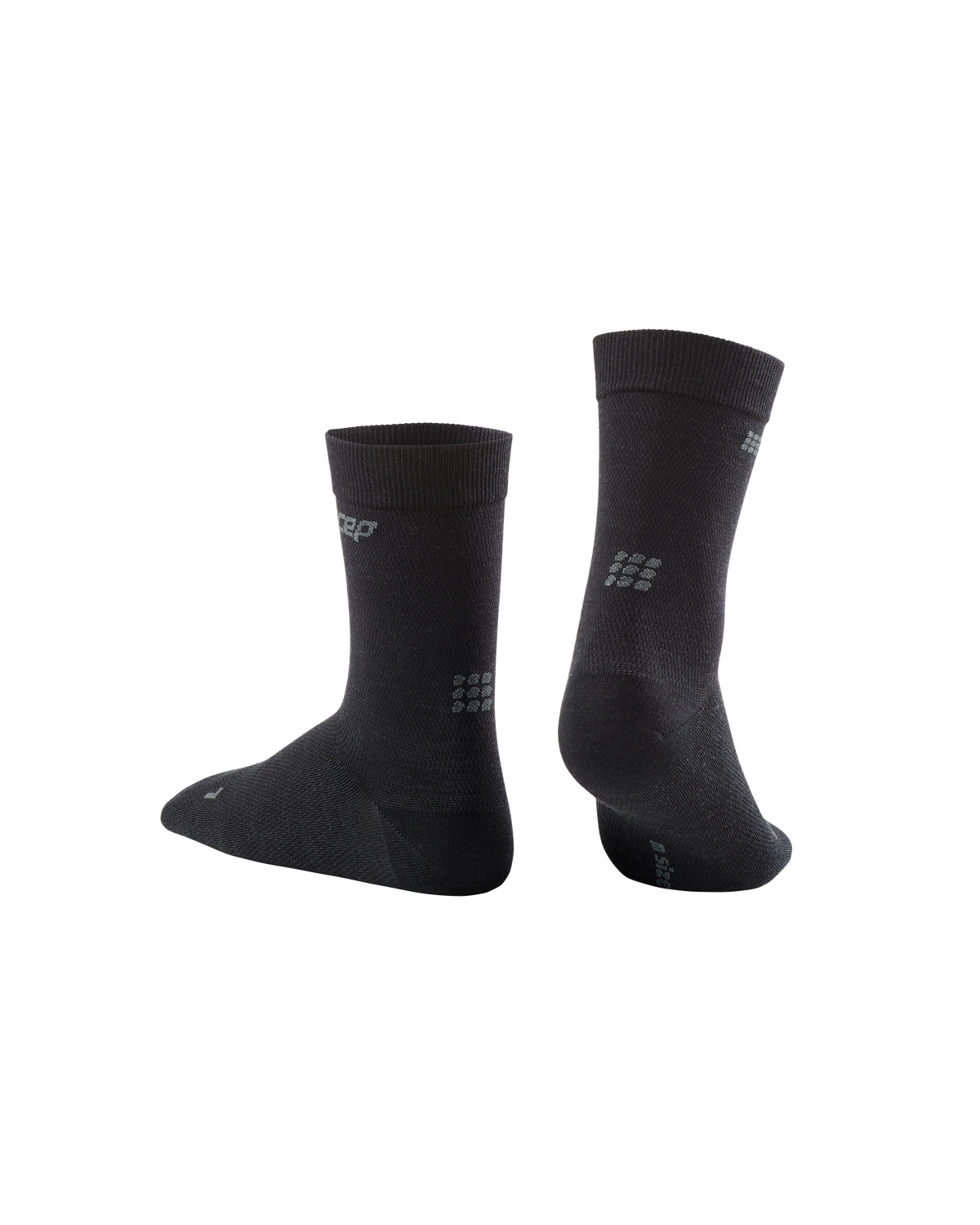 Allday Merino Mid Cut Compression Socks, Men, Anthracite