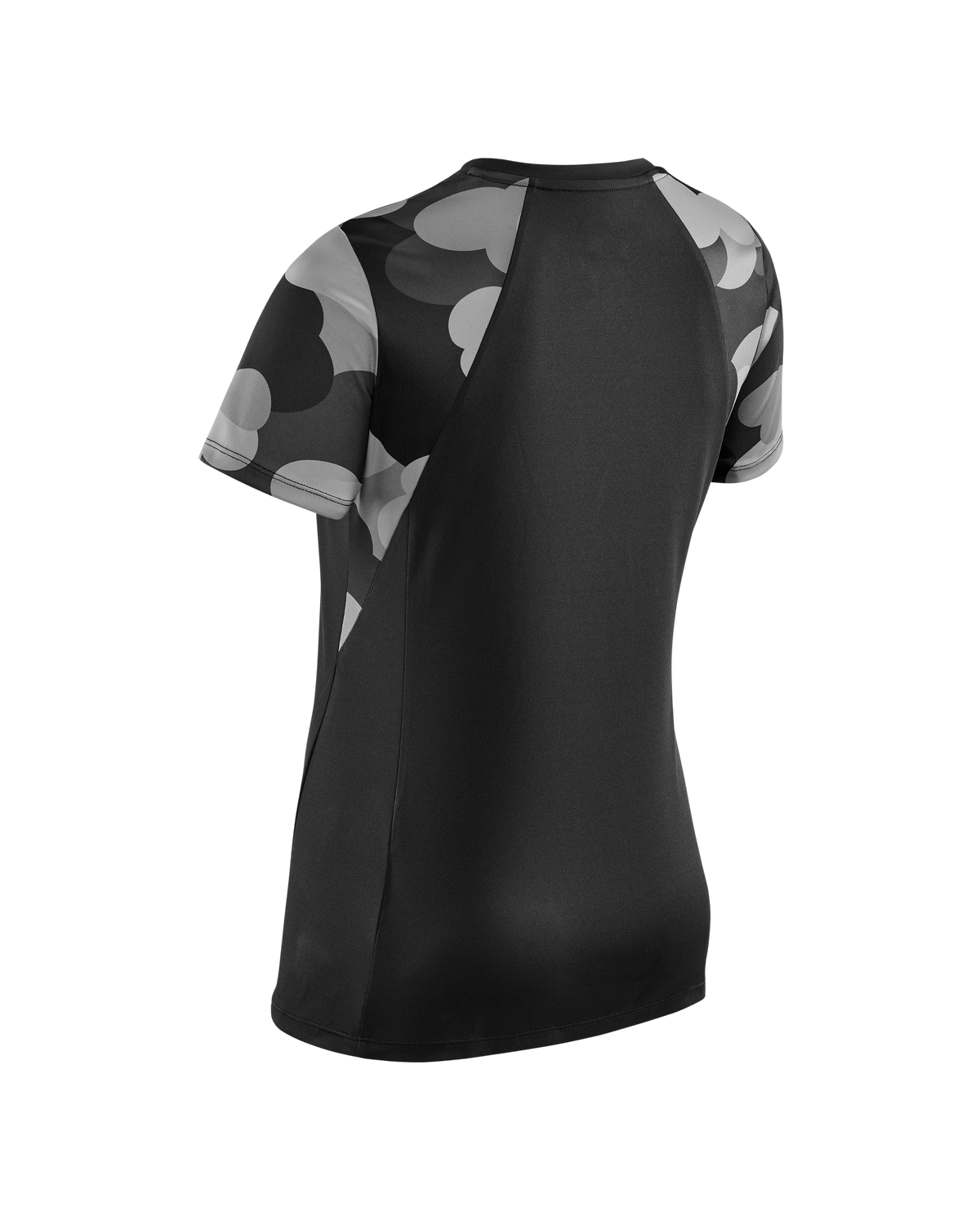 Camocloud Short Sleeve Shirt, Women, Black/Grey Camo