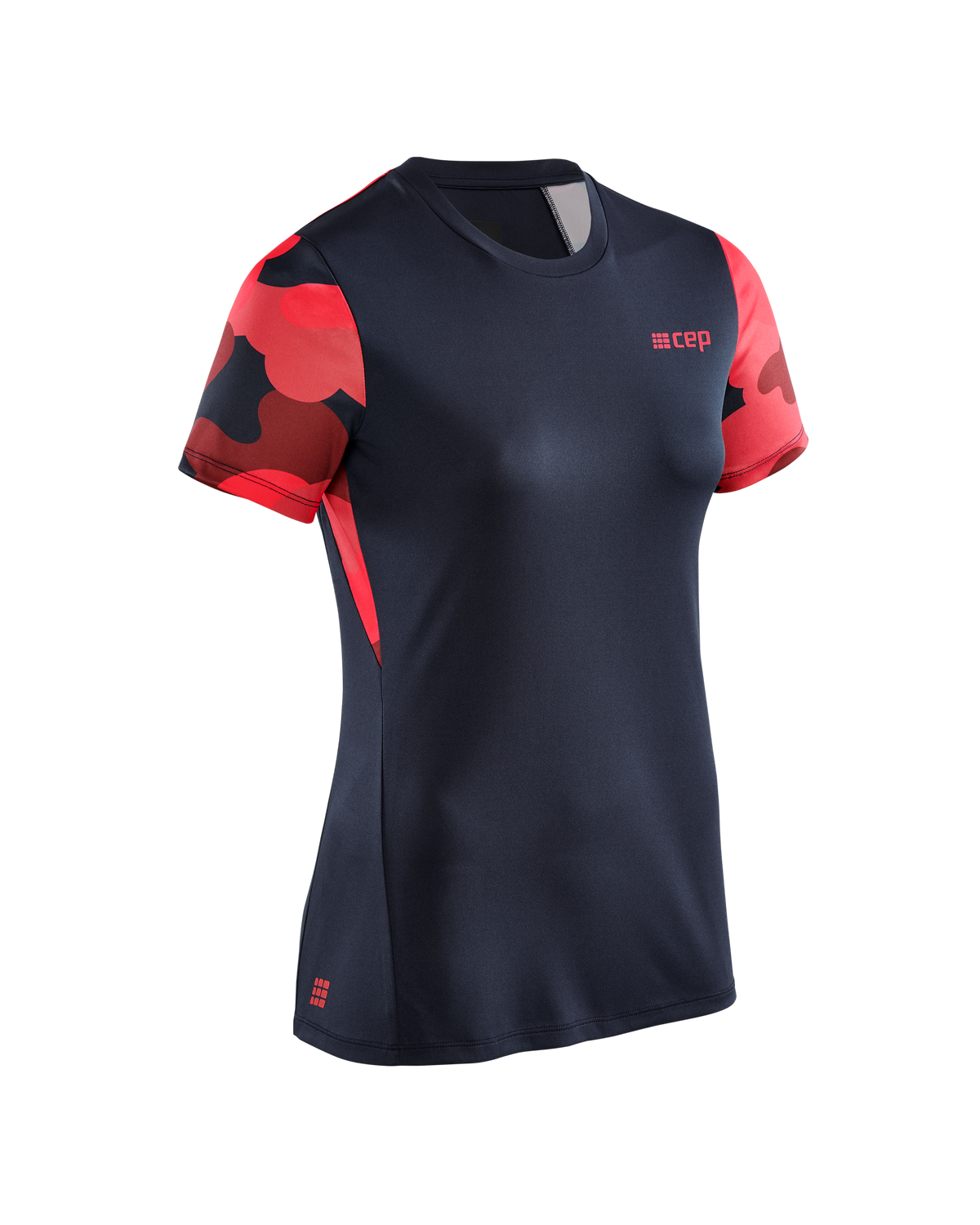 Camocloud Short Sleeve Shirt, Women, Pink/Peacoat