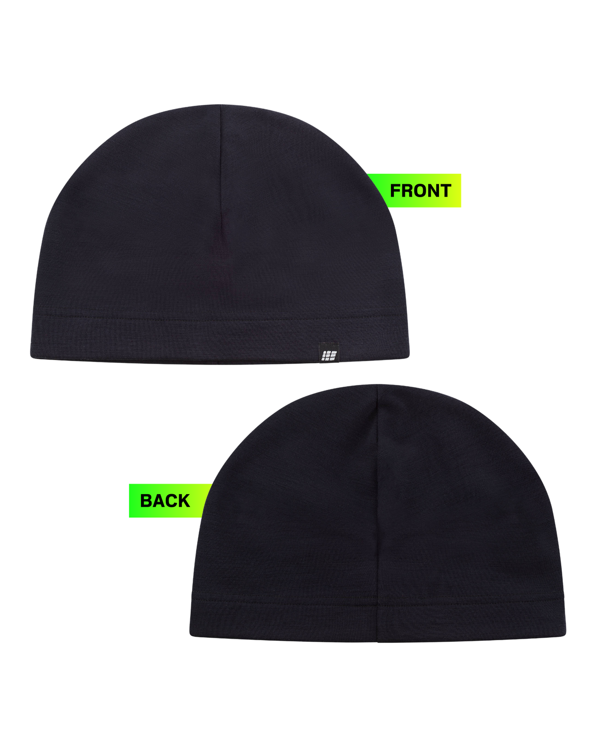 Cold Weather Merino Beanie, Black, close-up detail #detail