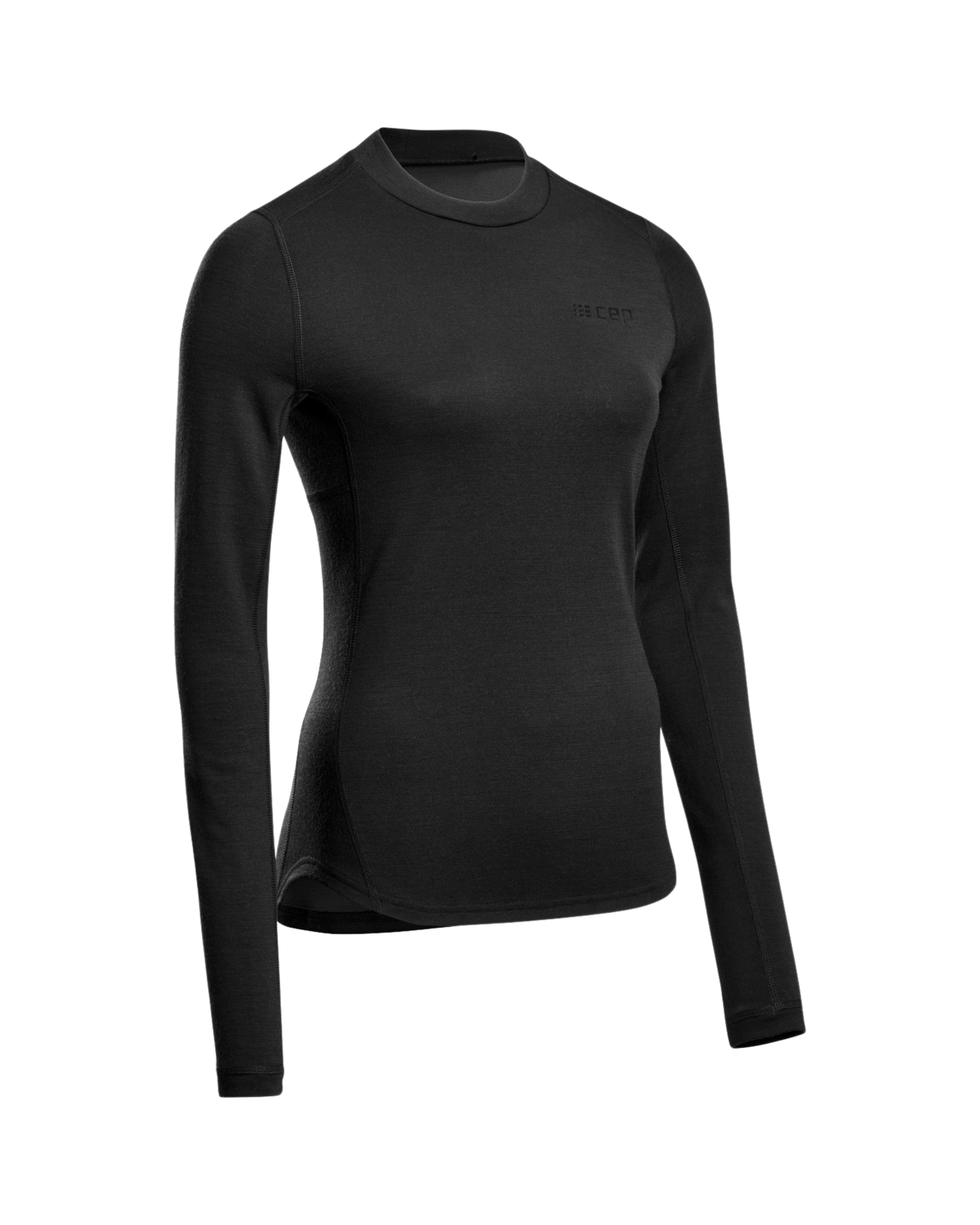 Cold Weather Merino Long Sleeve Shirt, Women, Black Merino