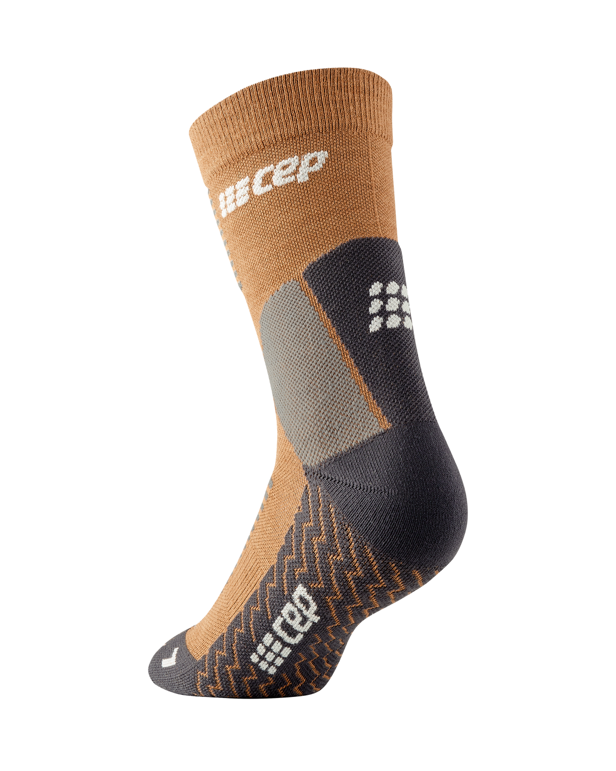 Cold Weather Mid Cut Compression Socks, Women, Caramel