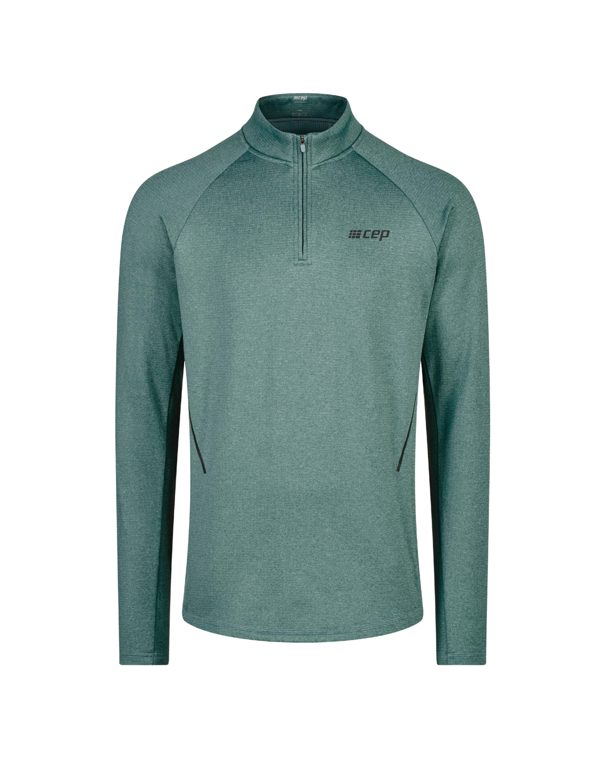 Cold Weather Quarter Zip Pullover, Men, Blue-Grey