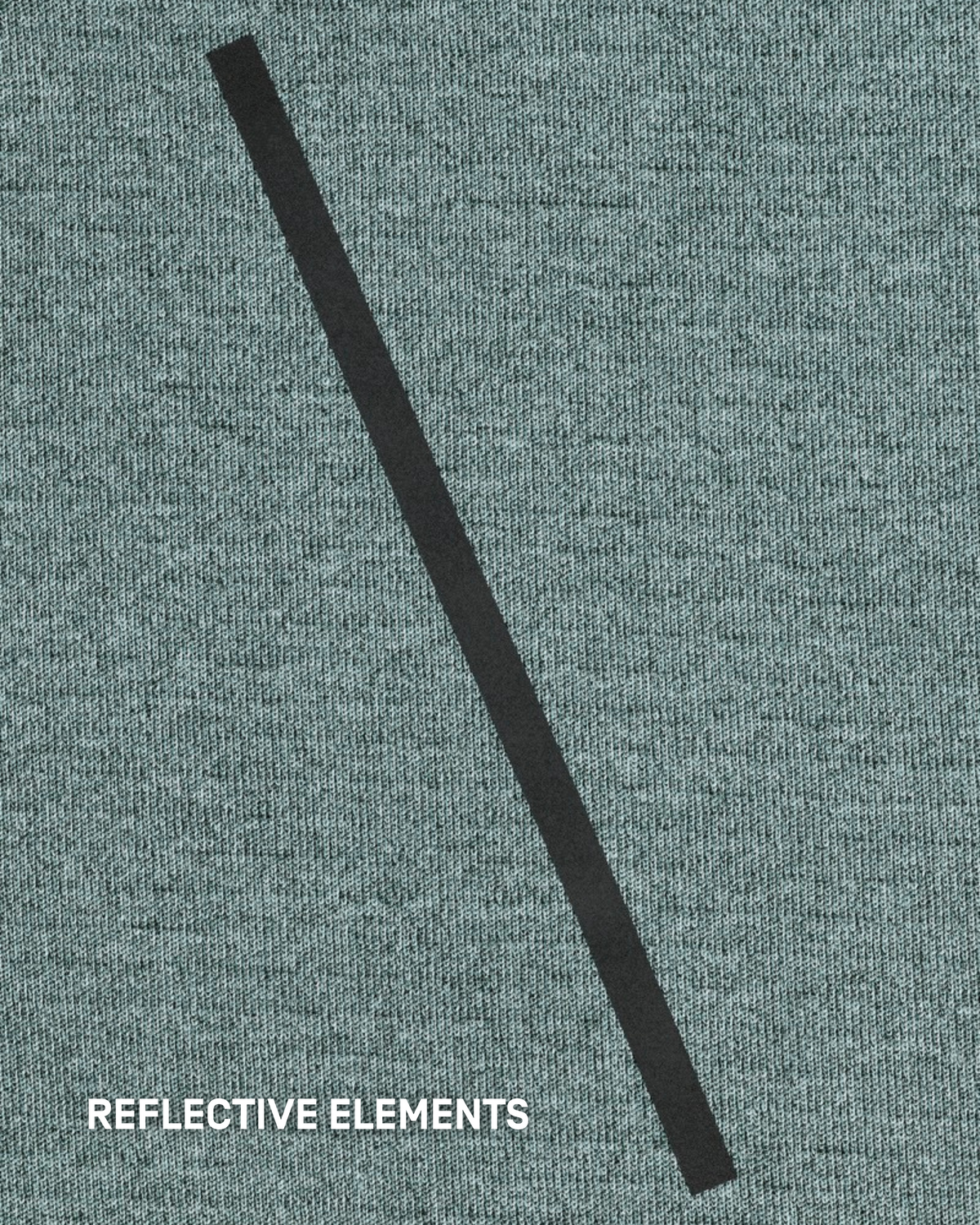 Cold Weather Quarter Zip Pullover, Men, Blue-Grey, close-up detail