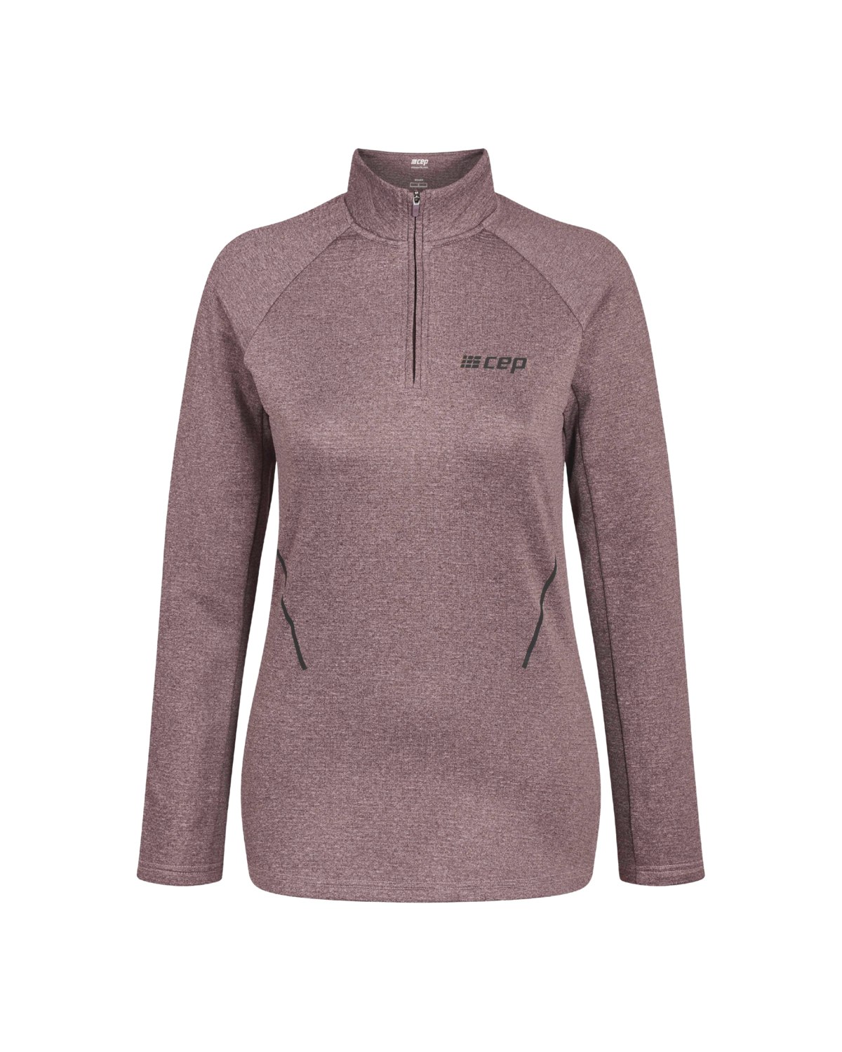 Cold Weather Quarter Zip Pullover, Women, Aubergine