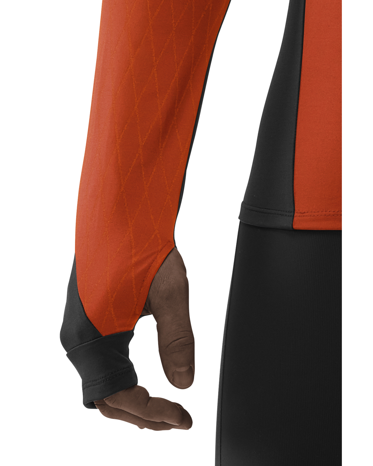 Cold Weather Shirt, Men (Discontinued), Dark Orange, close-up detail