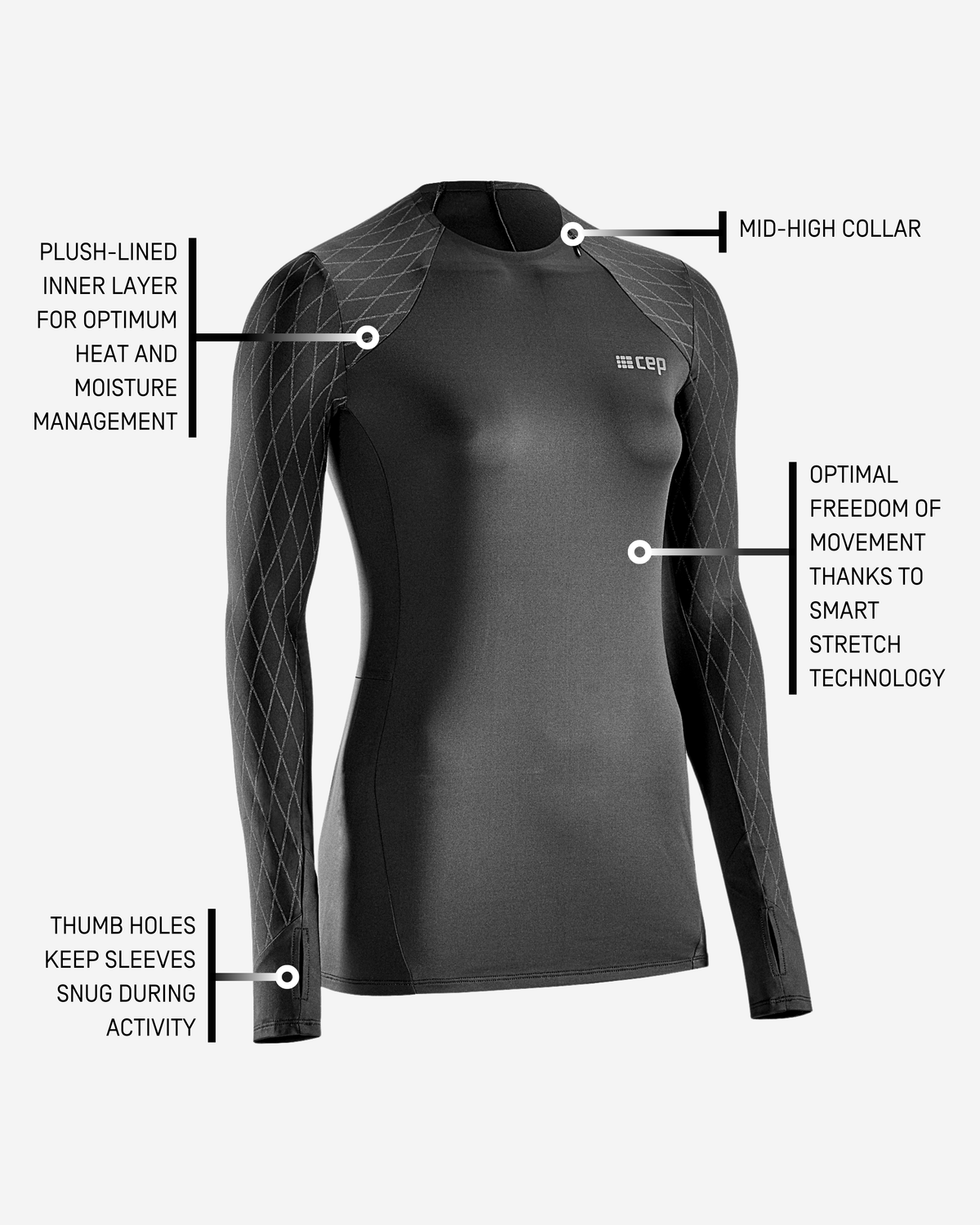 Cold Weather Shirt, Women (Discontinued), Black