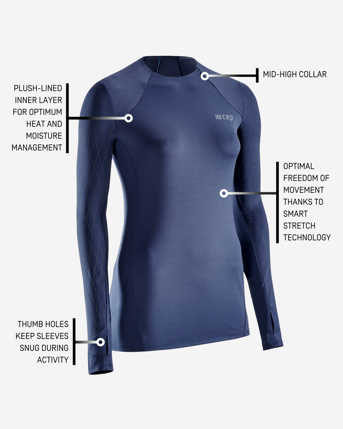 Cold Weather Shirt, Women (Discontinued), Navy