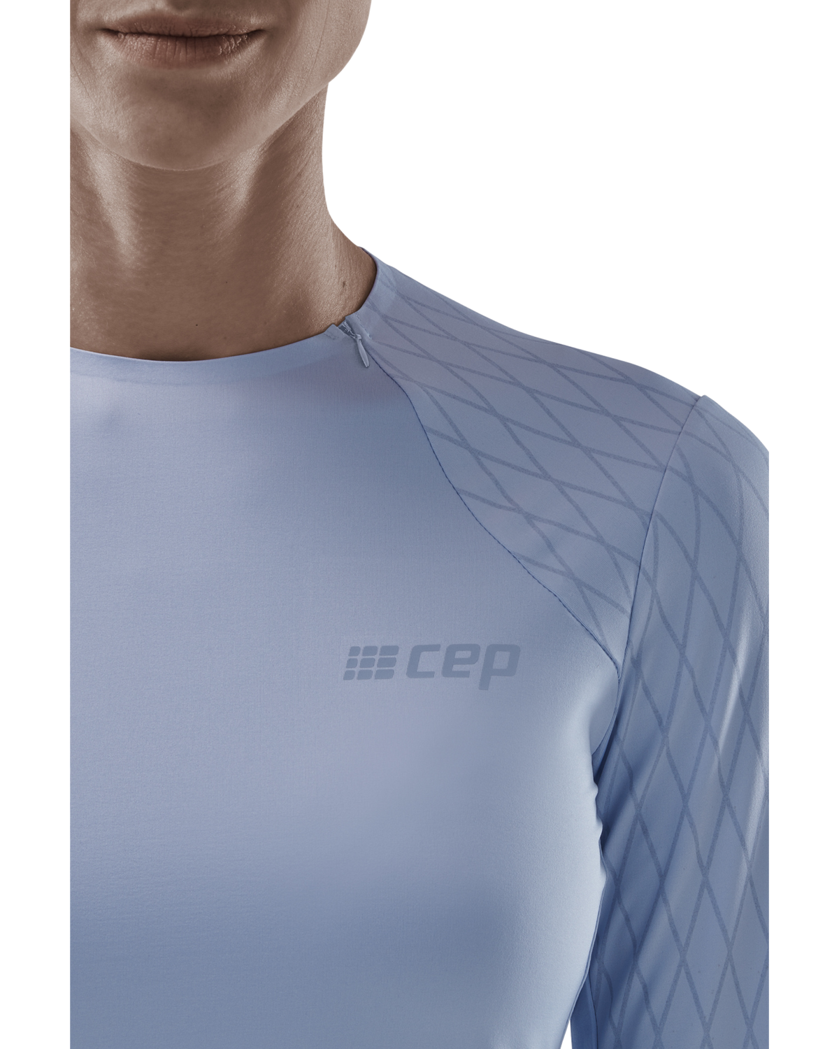 Cold Weather Shirt, Women (Discontinued), Sky Blue, close-up detail