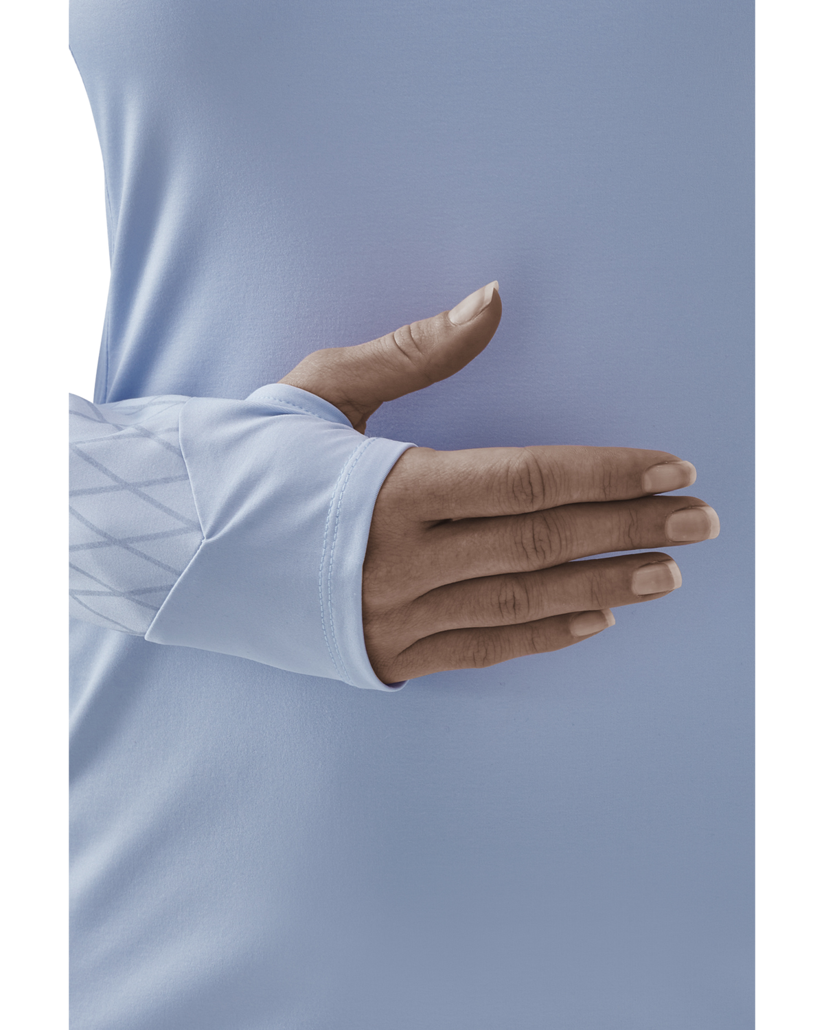 Cold Weather Shirt, Women (Discontinued), Sky Blue, close-up detail
