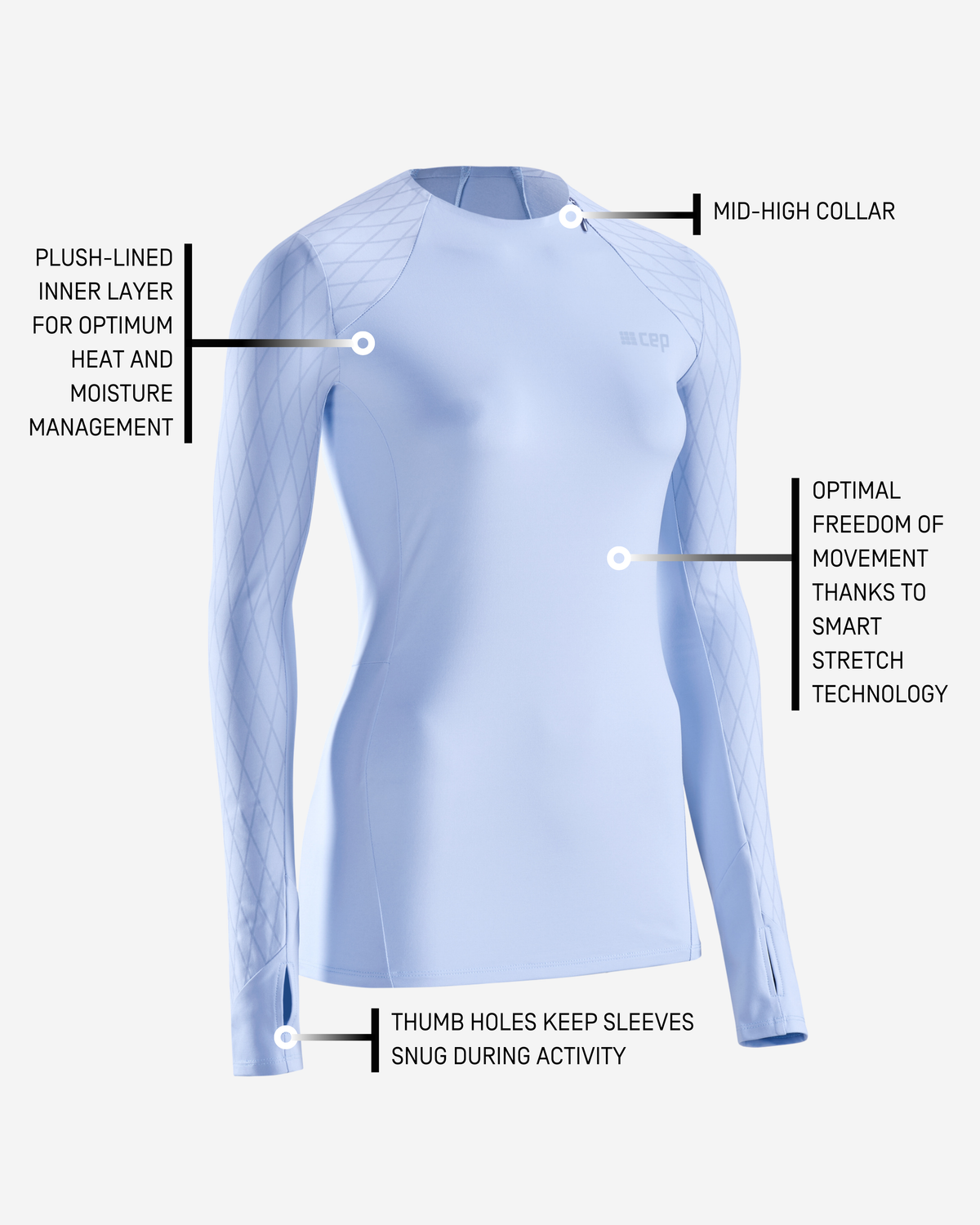 Cold Weather Shirt, Women (Discontinued), Sky Blue