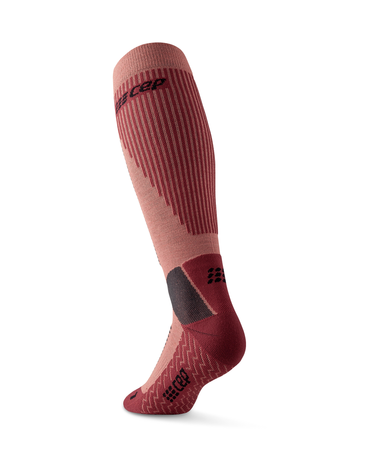 Cold Weather Tall Compression Socks, Women, Rose