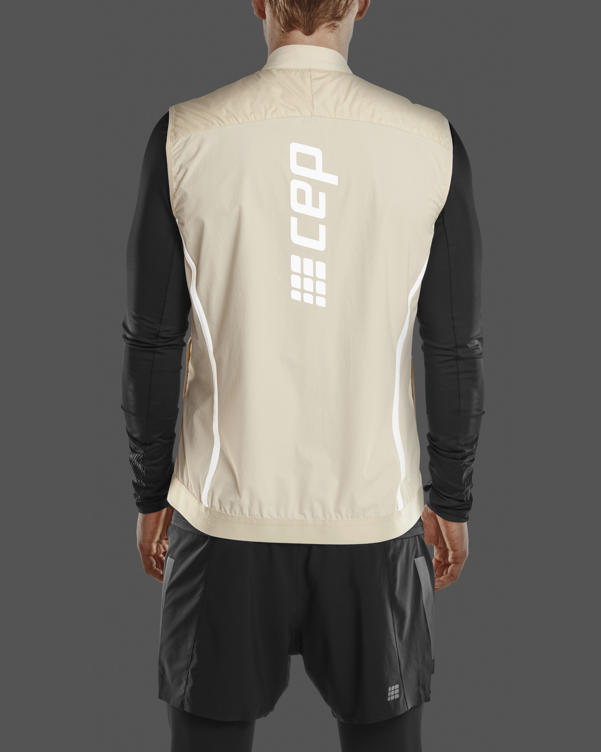 Cold Weather Reversible Vest, Men, Cream