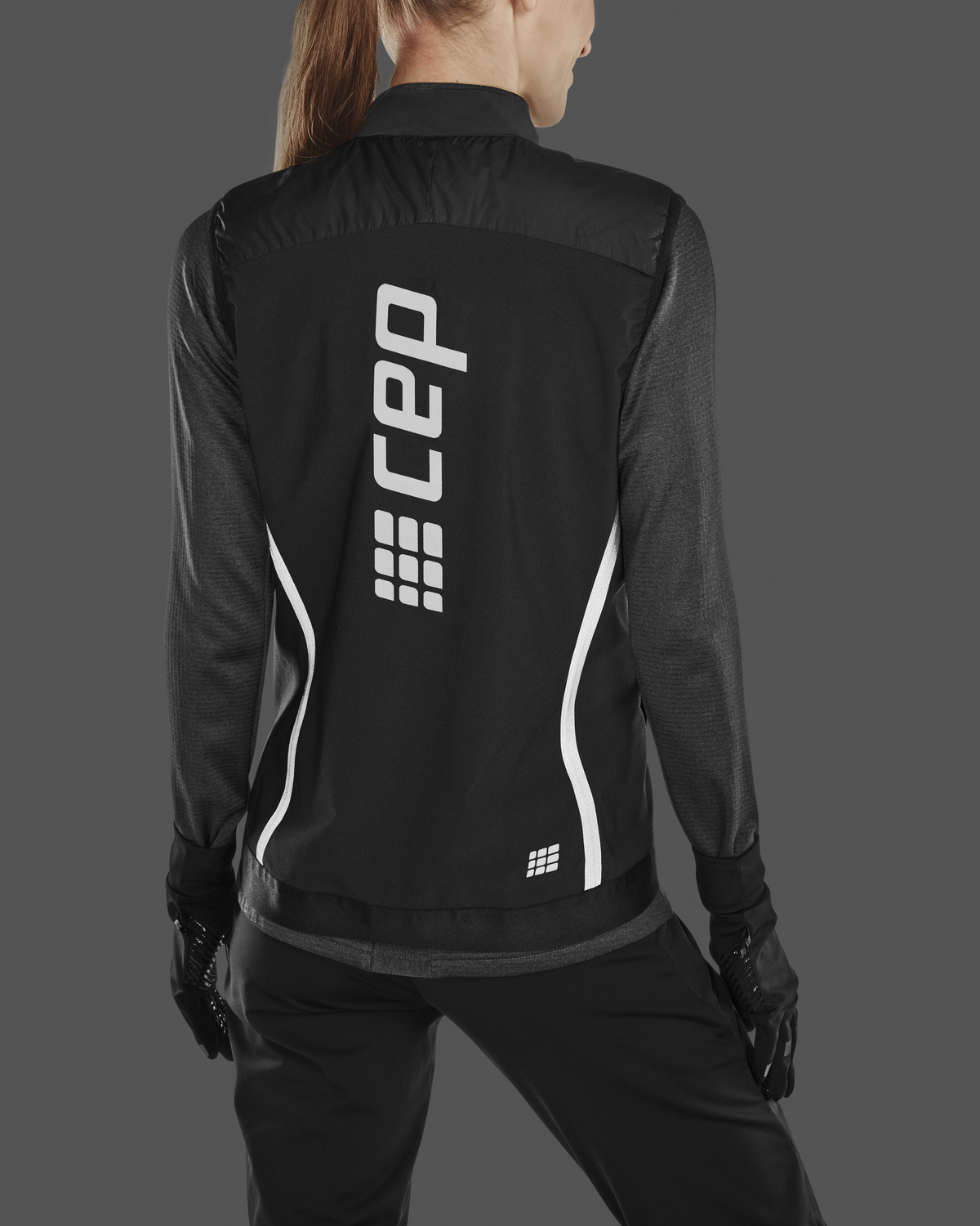 Cold Weather Reversible Vest, Women, Black