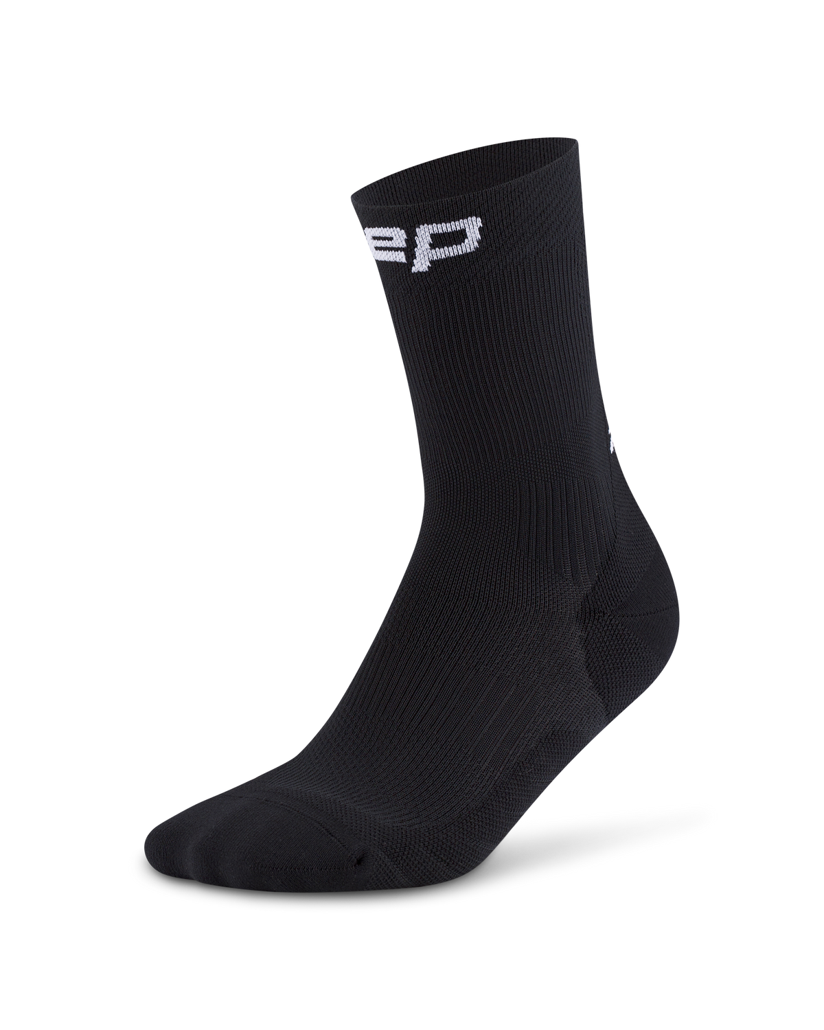 Core Run Mid Cut Compression Socks 5.0 (2-PACK), White + Black