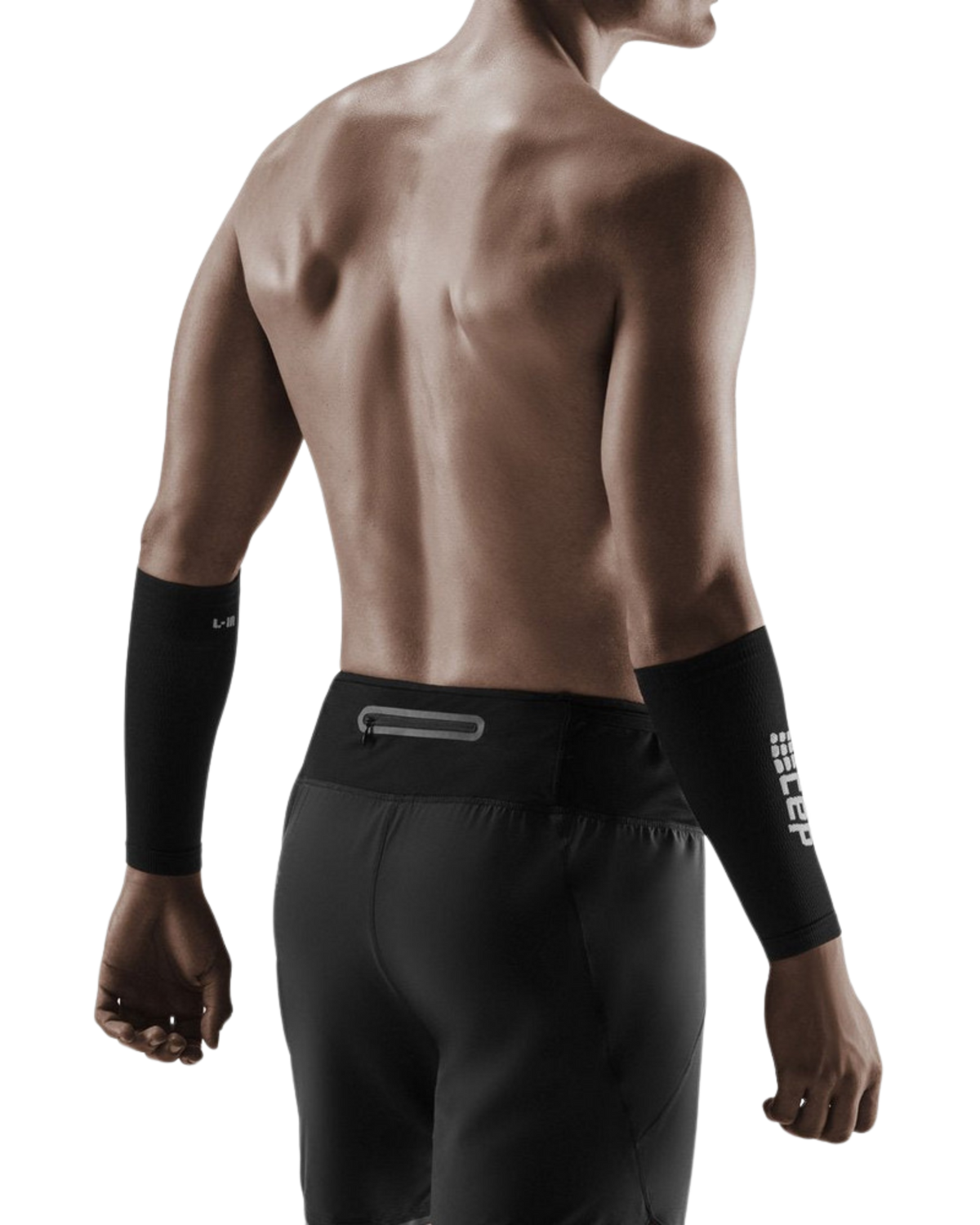 Compression Forearm Sleeves, Black/Grey