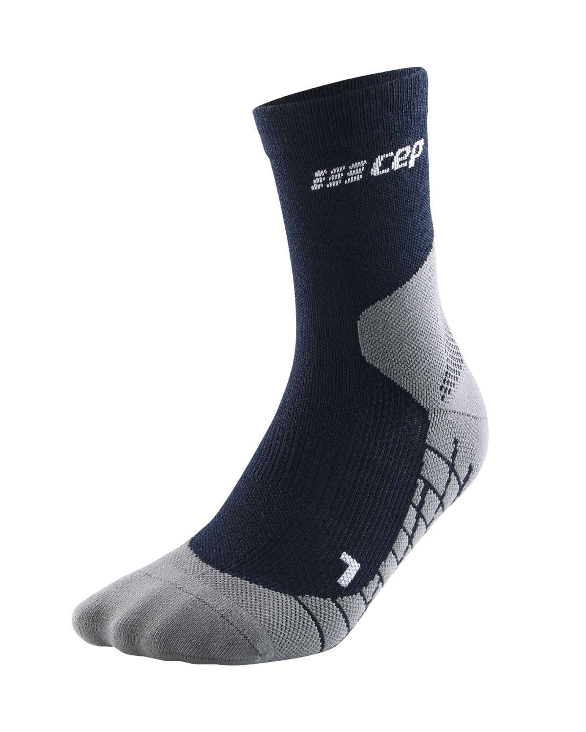 Hiking Light Merino Mid Cut Compression Socks, Women, Dark Navy