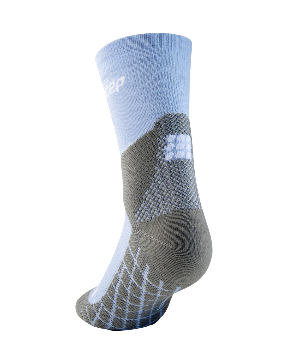 Hiking Light Merino Mid Cut Compression Socks, Women, Sky Blue