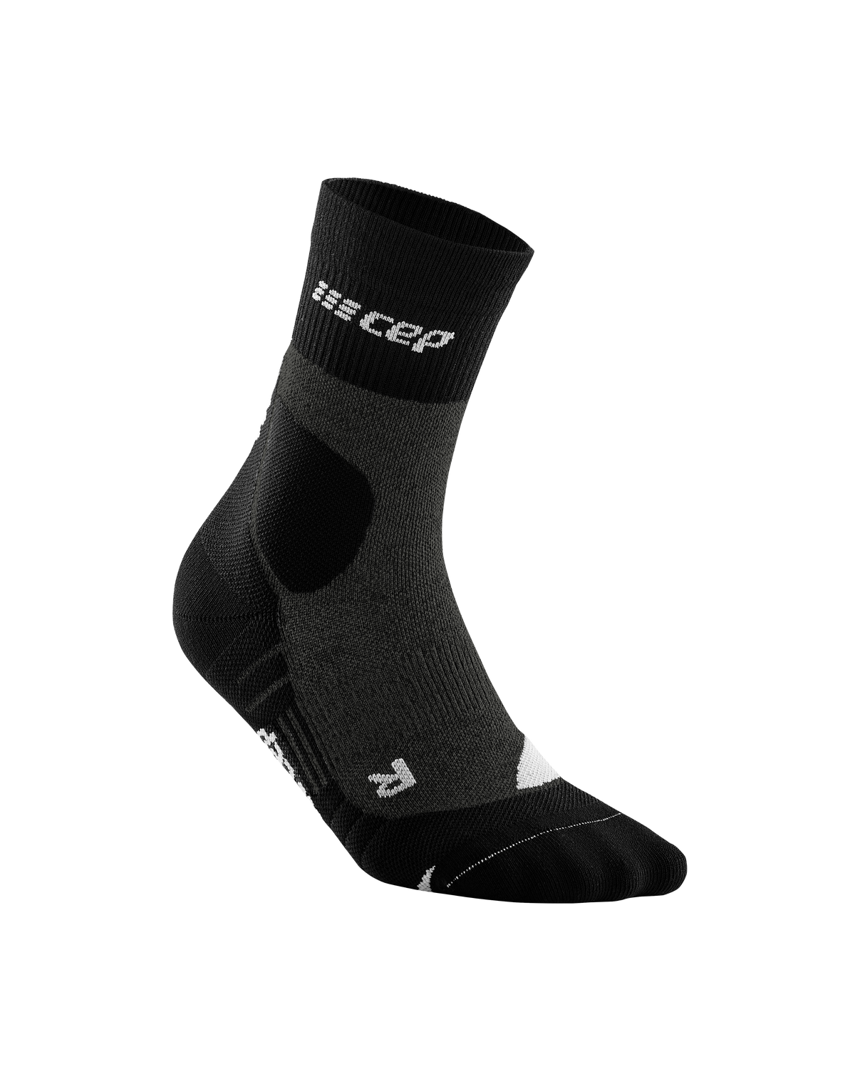 Hiking Merino Mid Cut Compression Socks, Men, Stonegrey/Grey