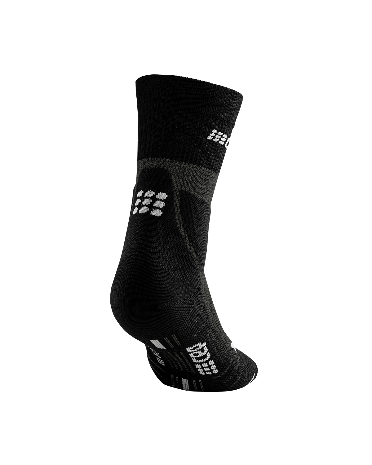 Hiking Merino Mid Cut Compression Socks, Men, Stonegrey/Grey