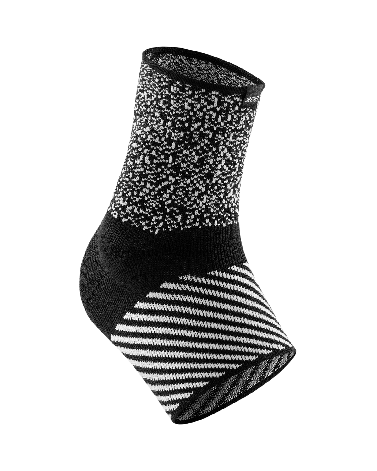 Max Support Ankle Sleeve, Multi-Black/White