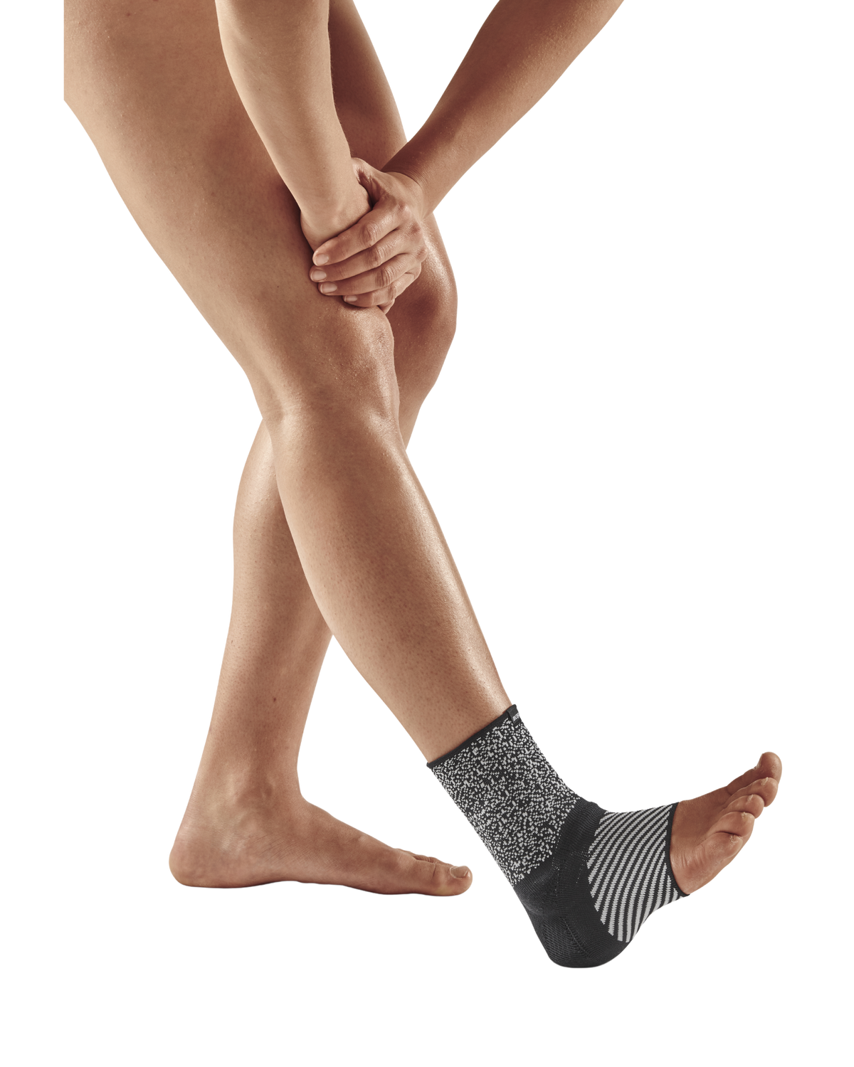 Max Support Ankle Sleeve, Multi-Black/White