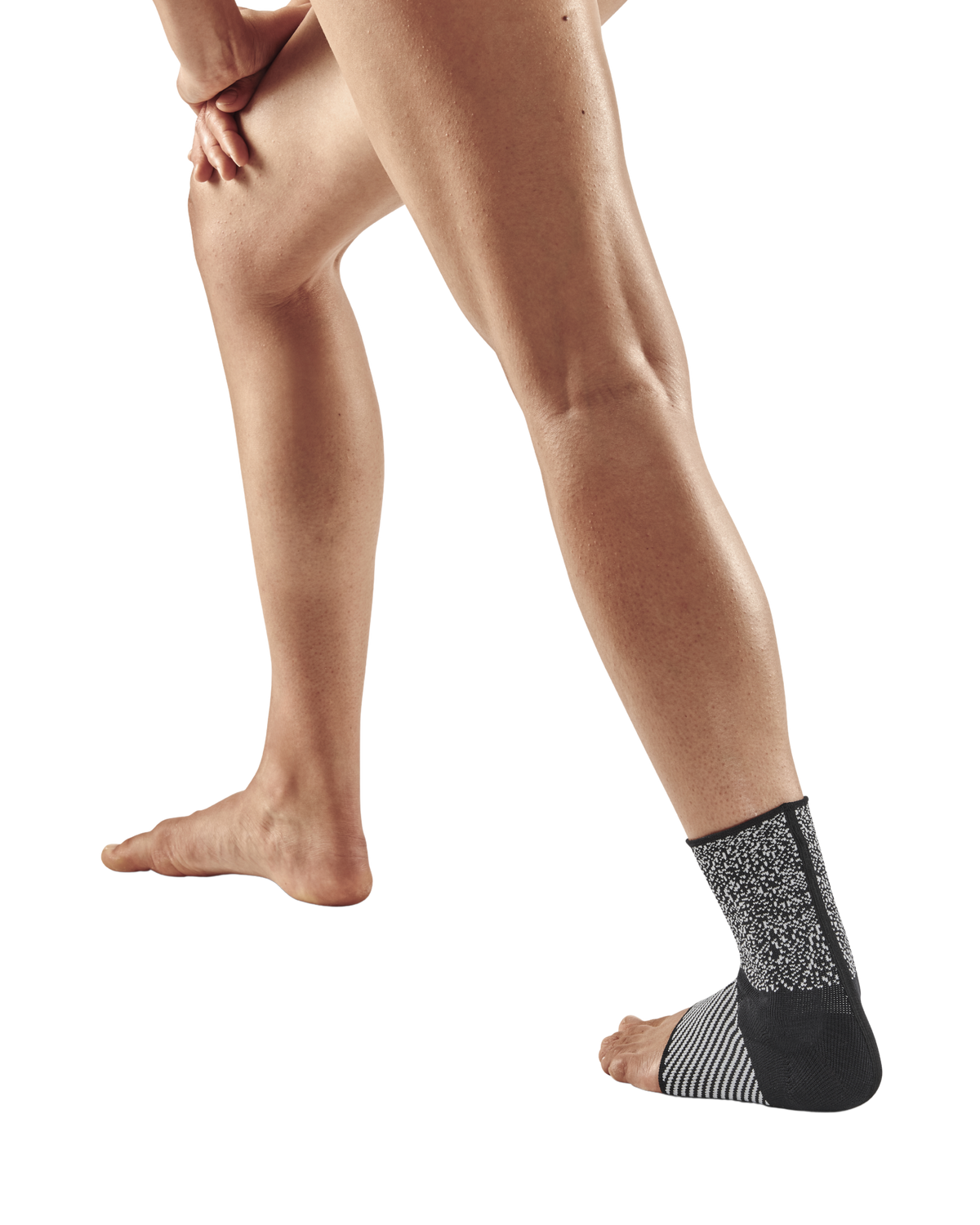 Max Support Ankle Sleeve, Multi-Black/White