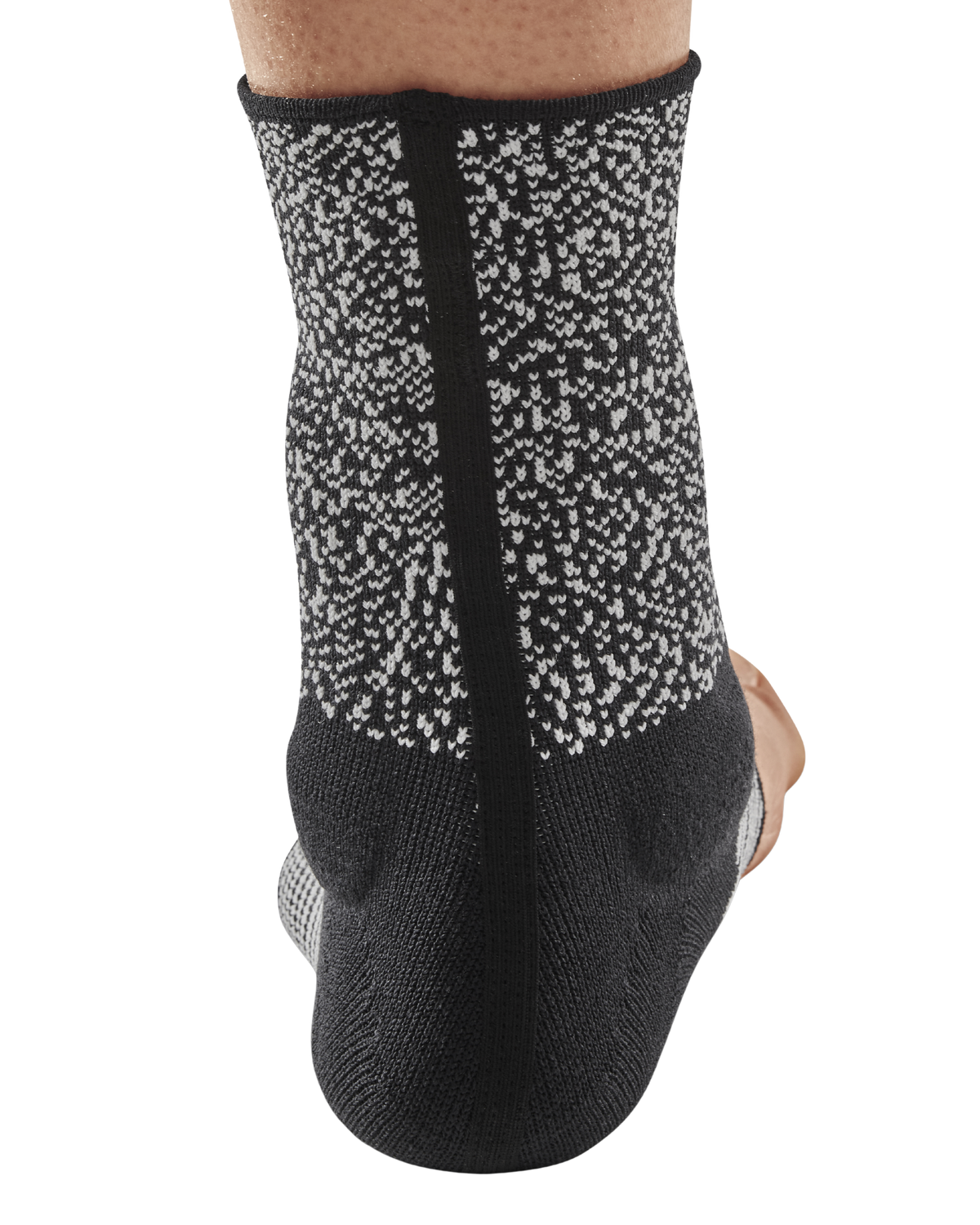 Max Support Ankle Sleeve, Multi-Black/White, close-up detail