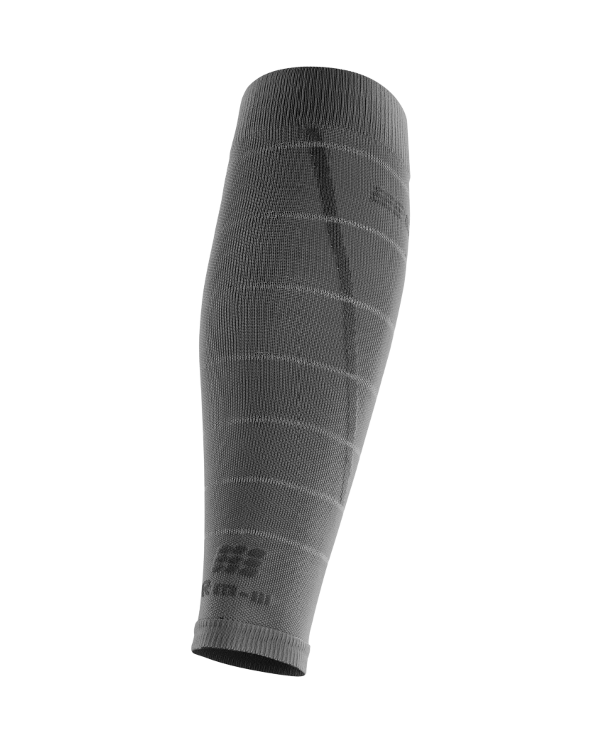 Reflective Compression Calf Sleeves, Men, Grey/Silver