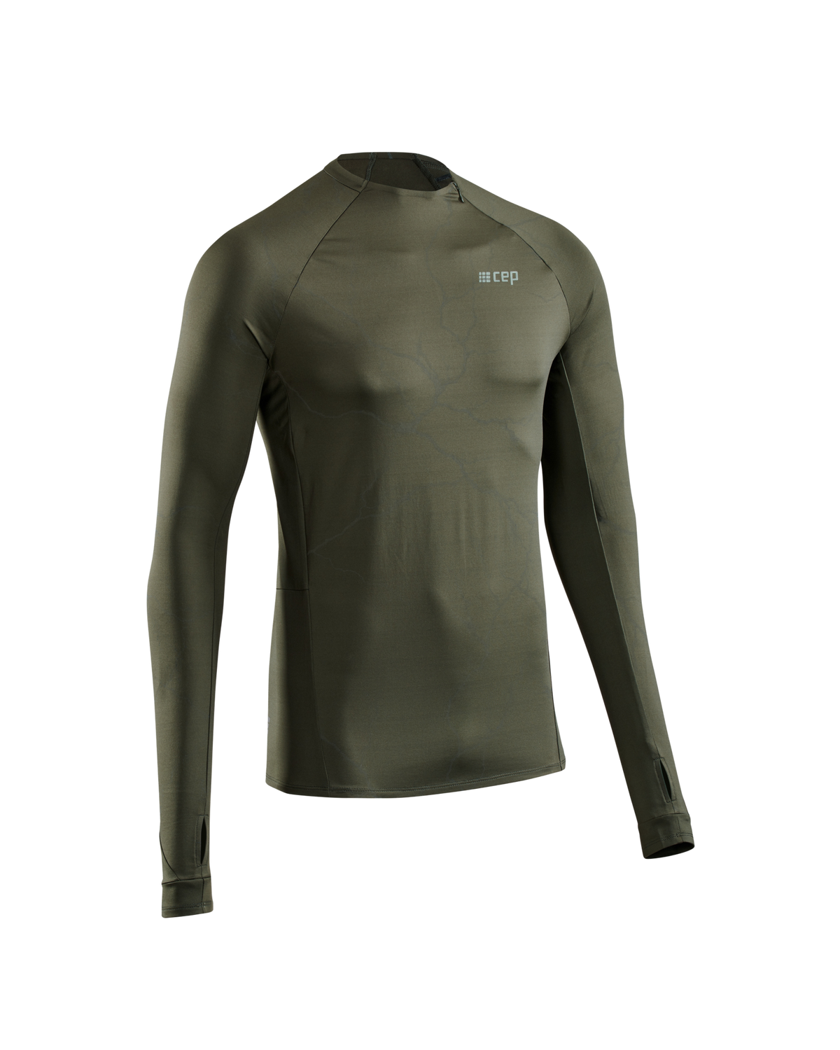 Reflective Long Sleeve Shirt, Men, Dark Green