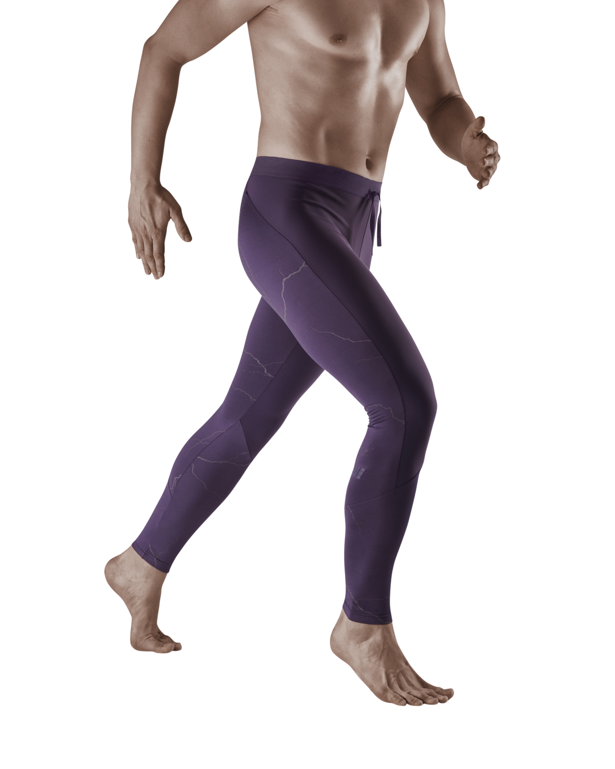 Reflective Tights, Men, Purple