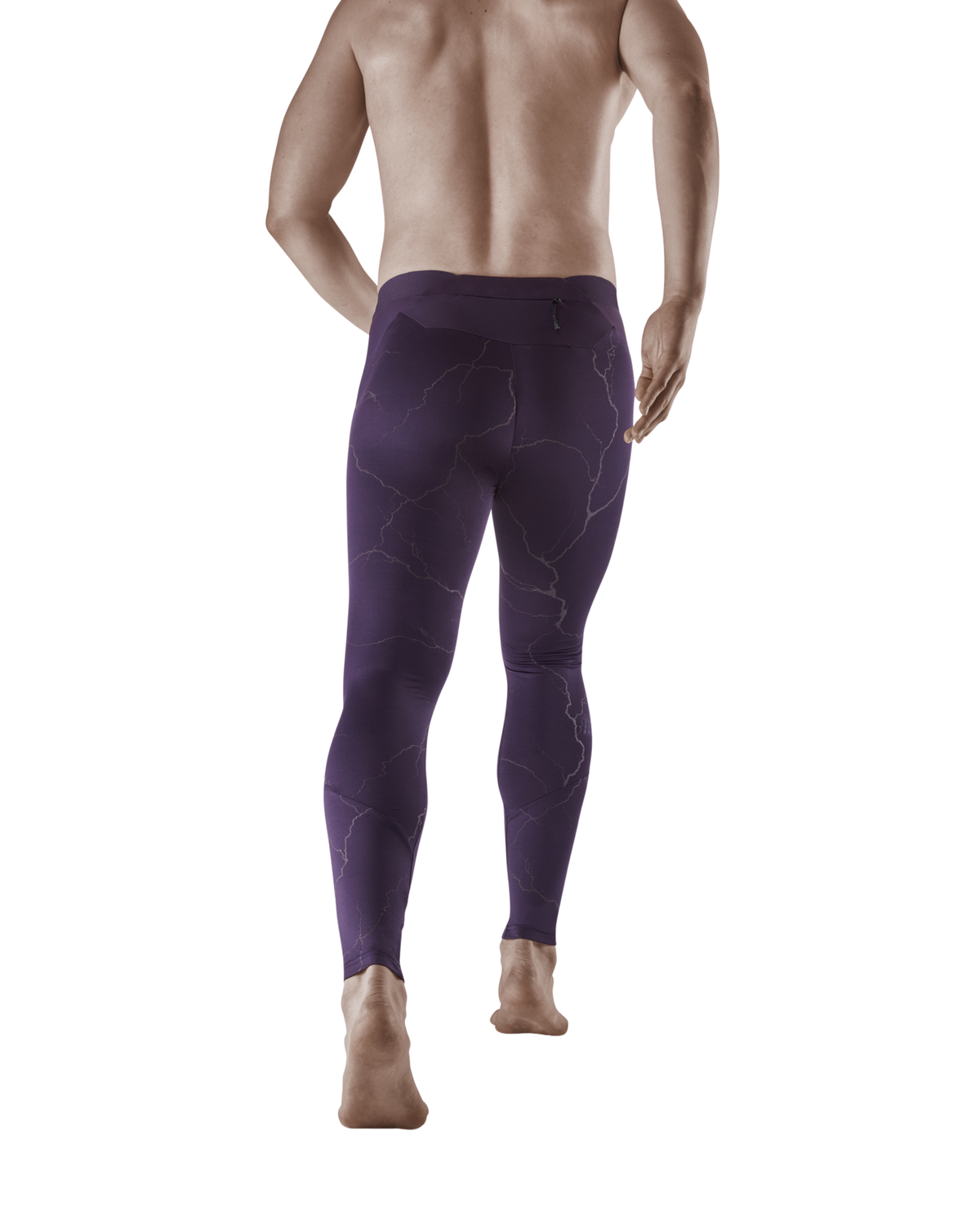 Reflective Tights, Men, Purple