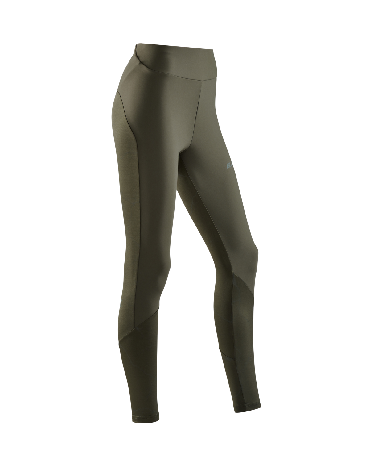 Reflective Tights, Women, Dark Green