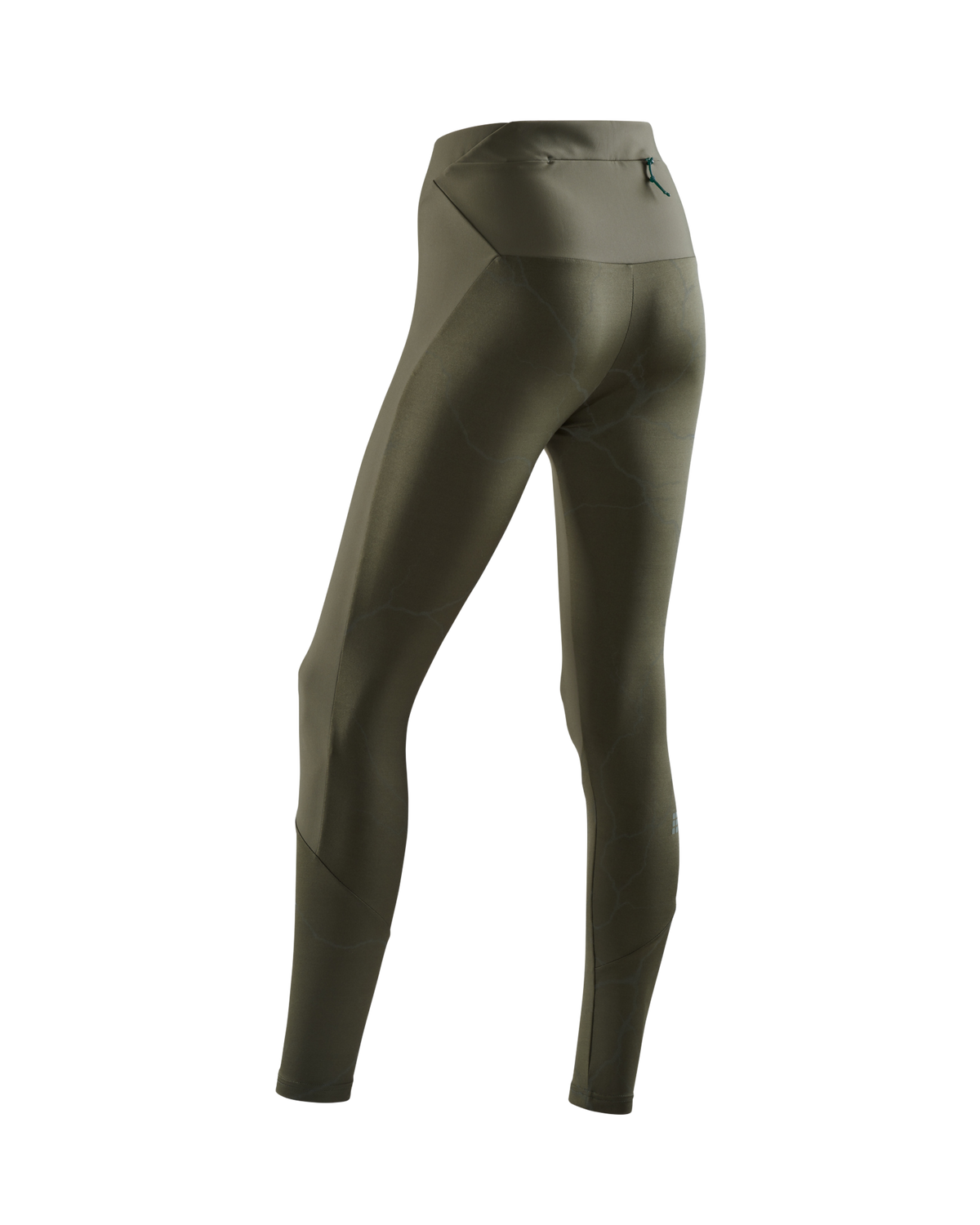 Reflective Tights, Women, Dark Green