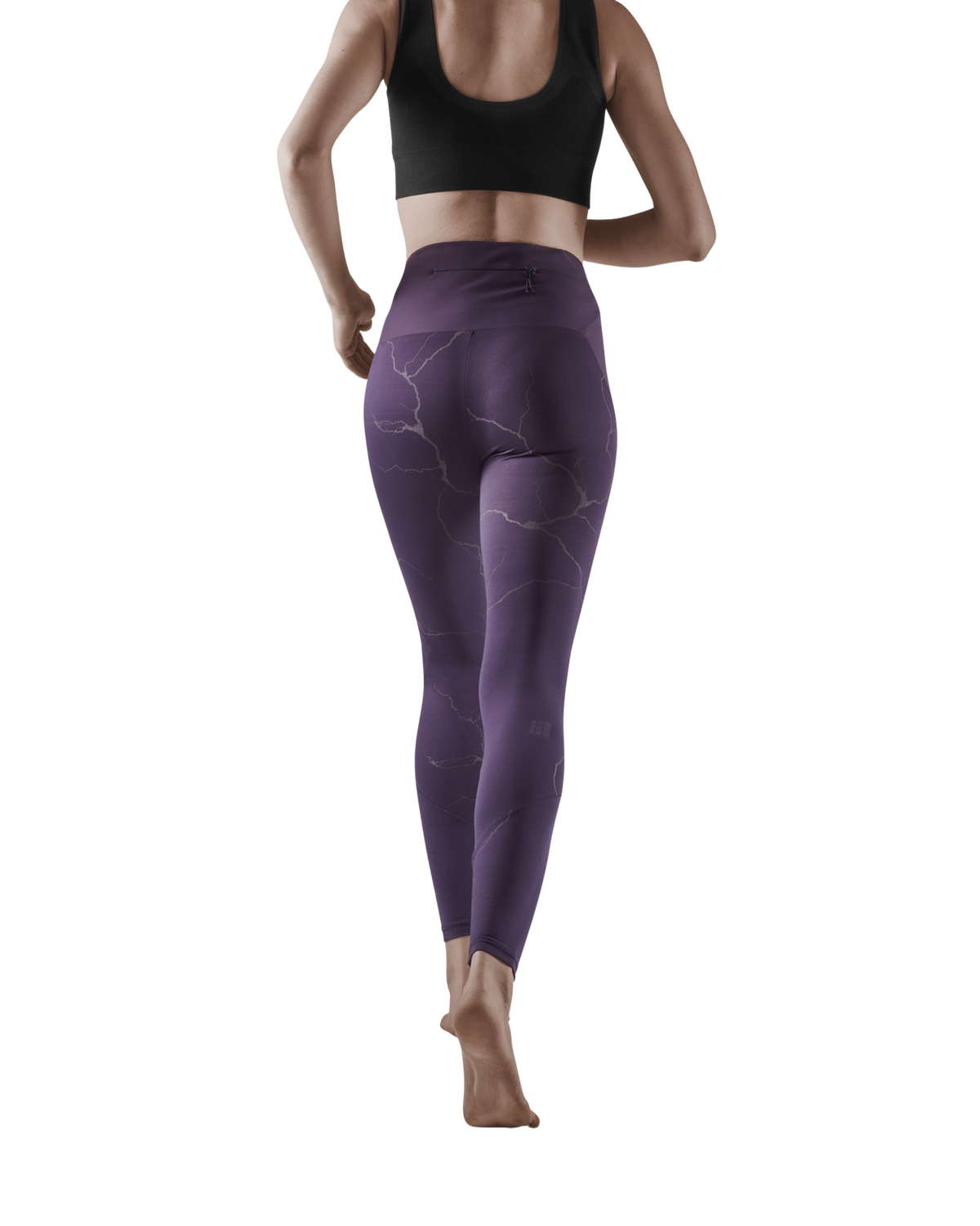 Reflective Tights, Women, Purple