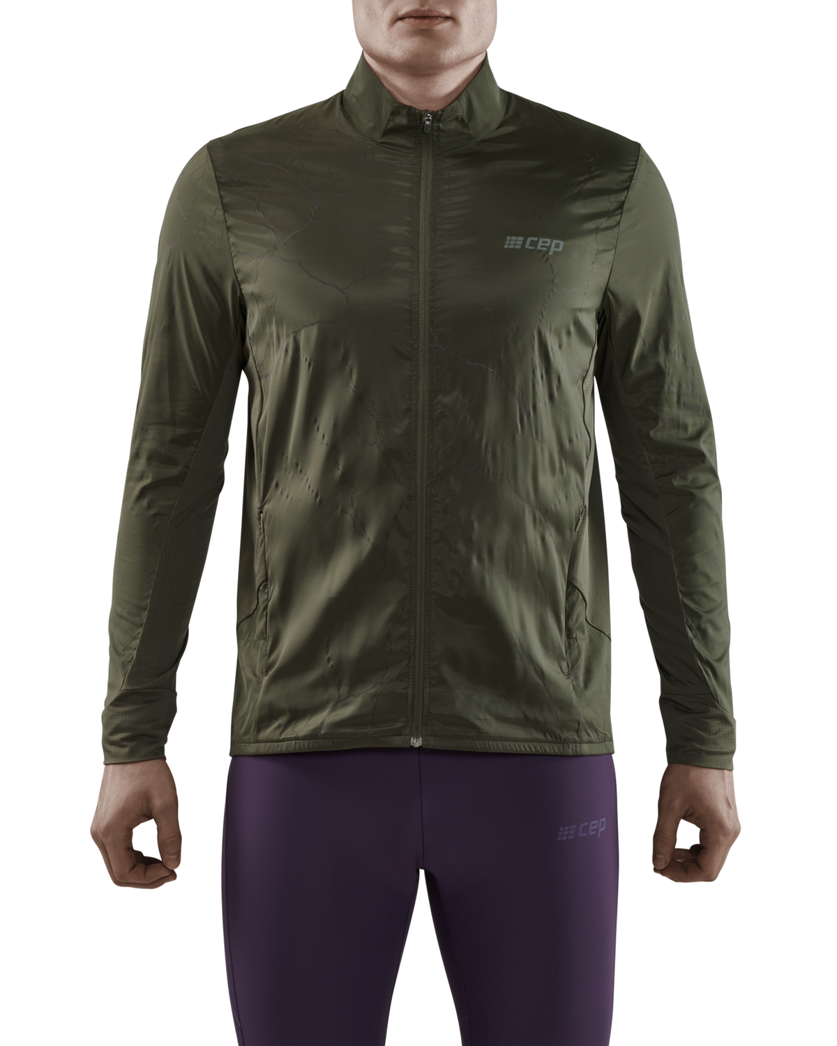 Reflective Windbreaker, Men, Dark Green