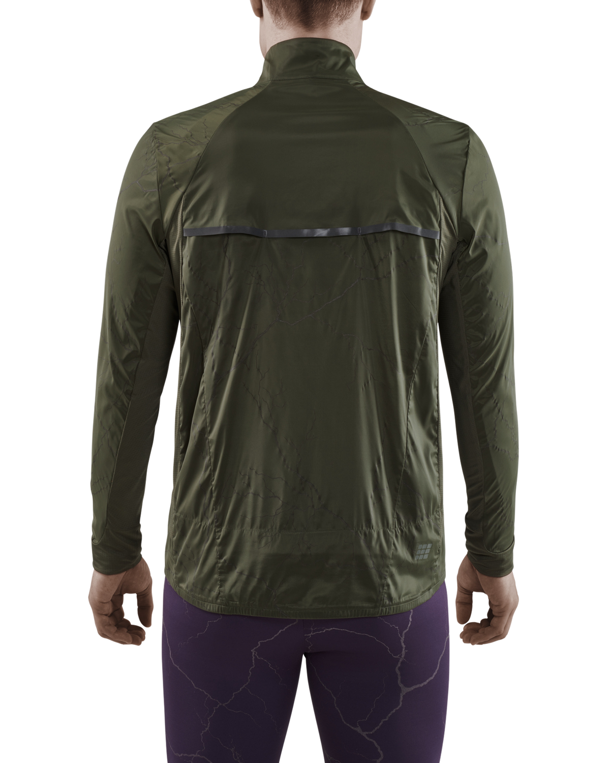 Reflective Windbreaker, Men, Dark Green