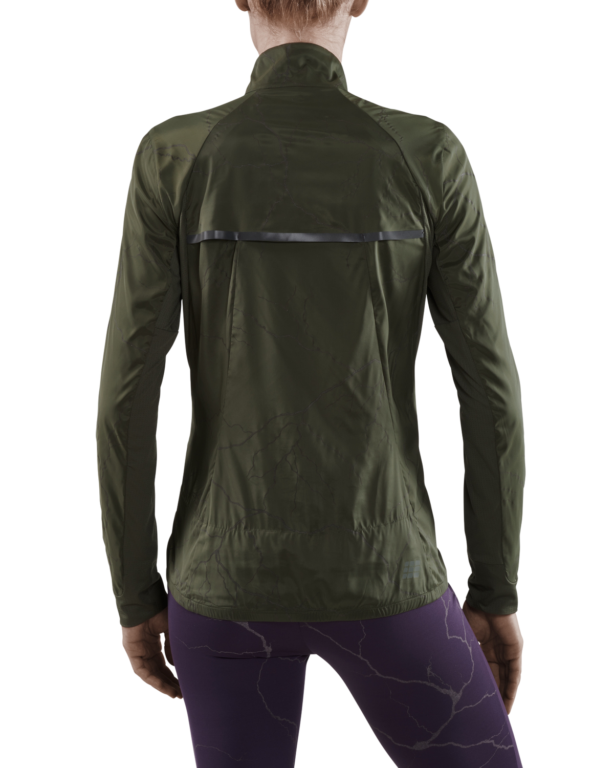 Reflective Windbreaker, Women, Dark Green