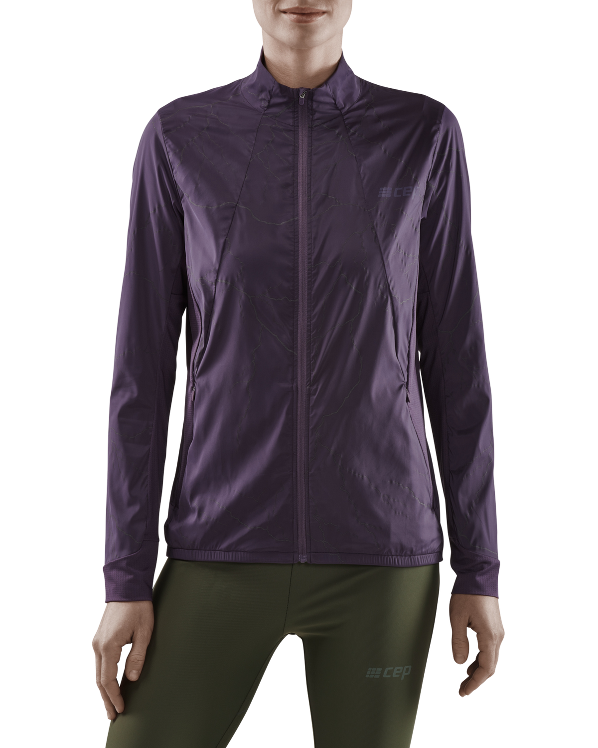 Reflective Windbreaker, Women, Purple