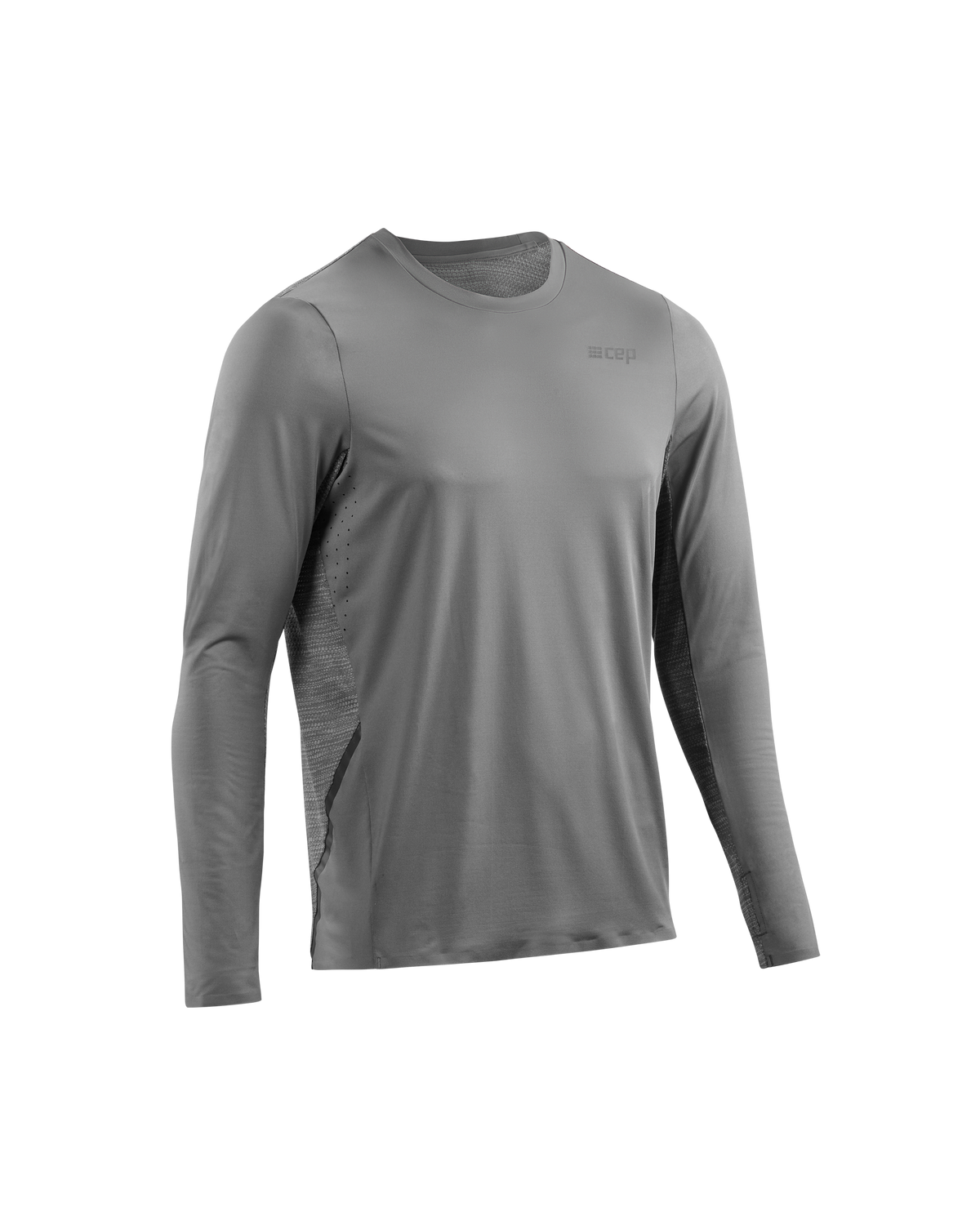Run Long Sleeve Shirt, Men, Grey