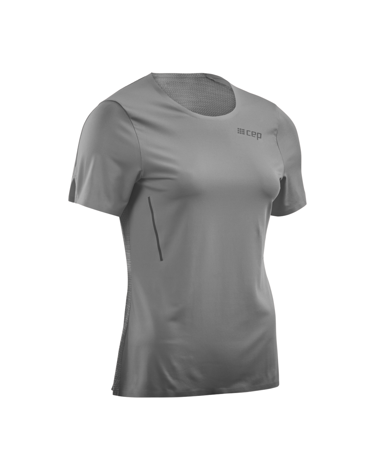 Run Short Sleeve Shirt, Women, Grey