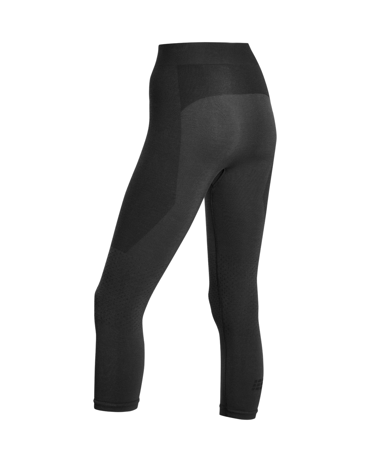 Ski Merino 3/4 Base Tights, Women, Black Merino