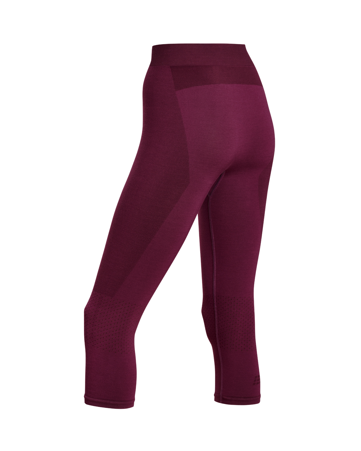 Ski Merino 3/4 Base Tights, Women, Purple Merino