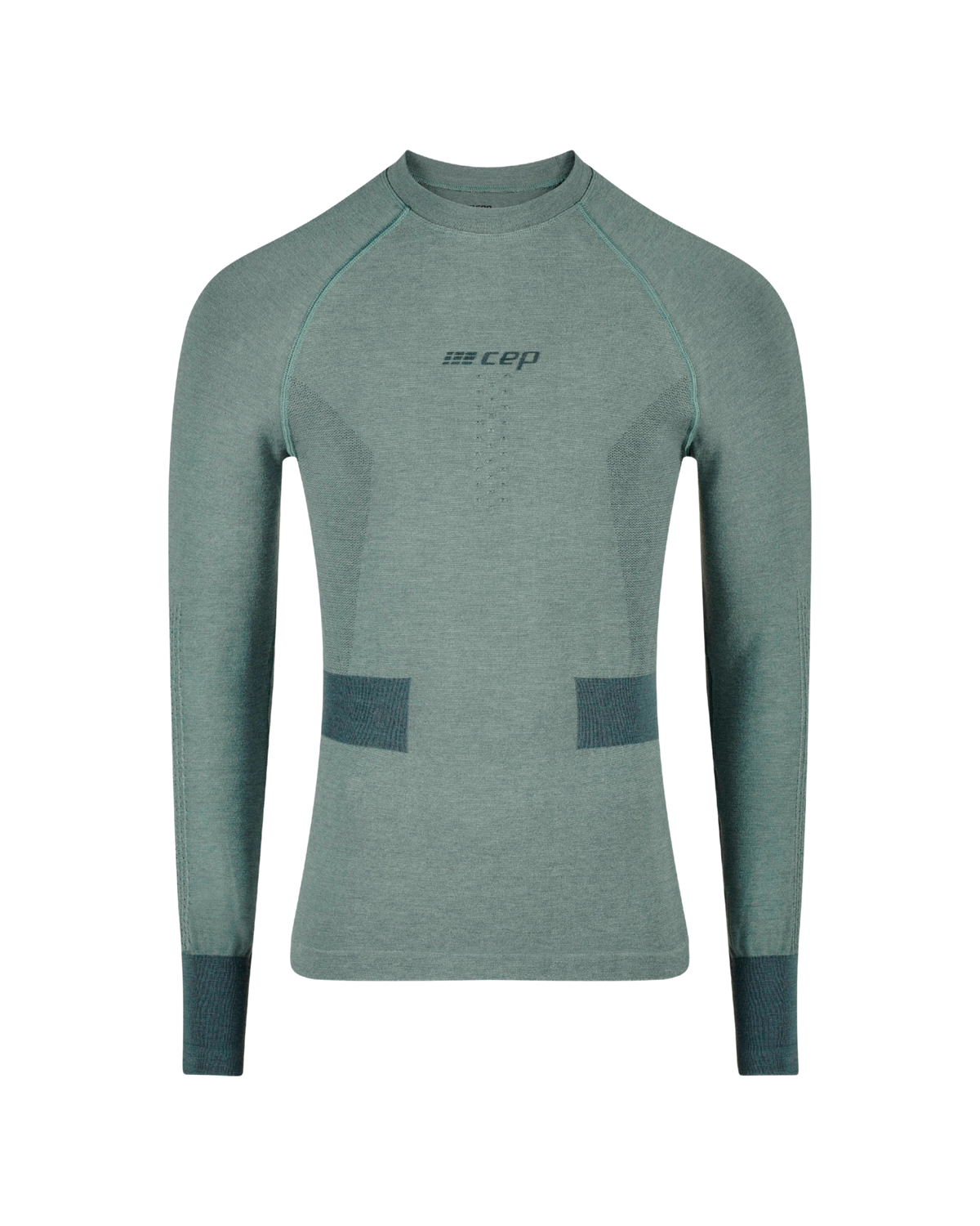 Ski Merino Base Shirt, Men, Blue-Grey